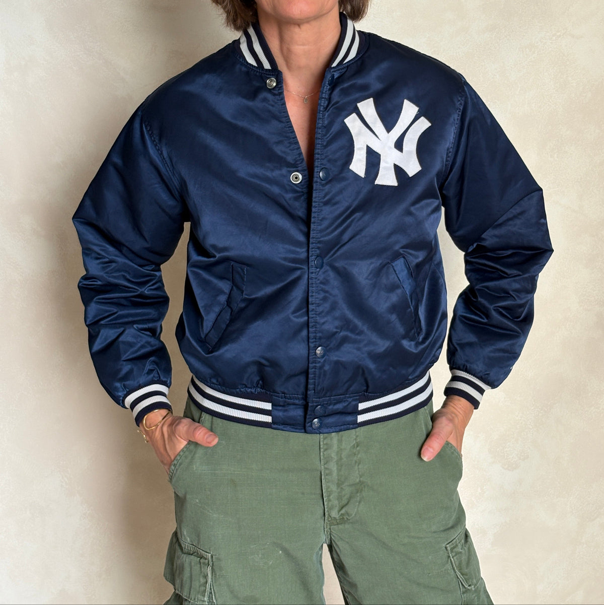 Youth Large. Vintage Diamond collection 90s New York Yankee Starter jacket -made in USA-AJ357 Studio