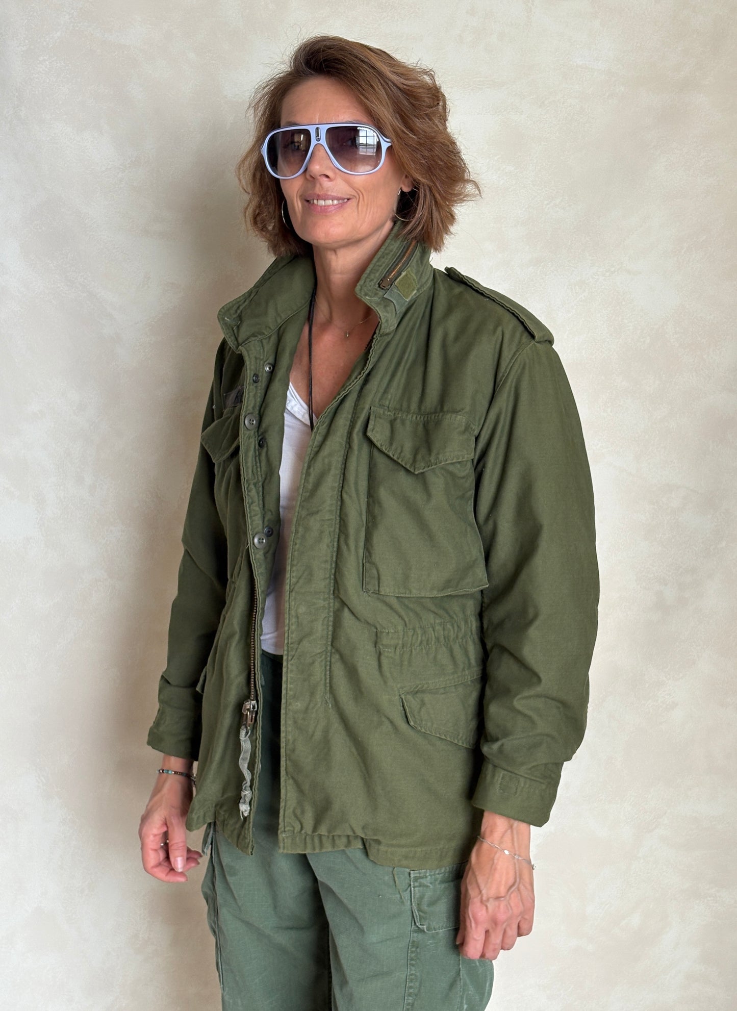X Small Short. Authentic 1982 US Army M-65 field jacket Military - USA Vintage Bcn