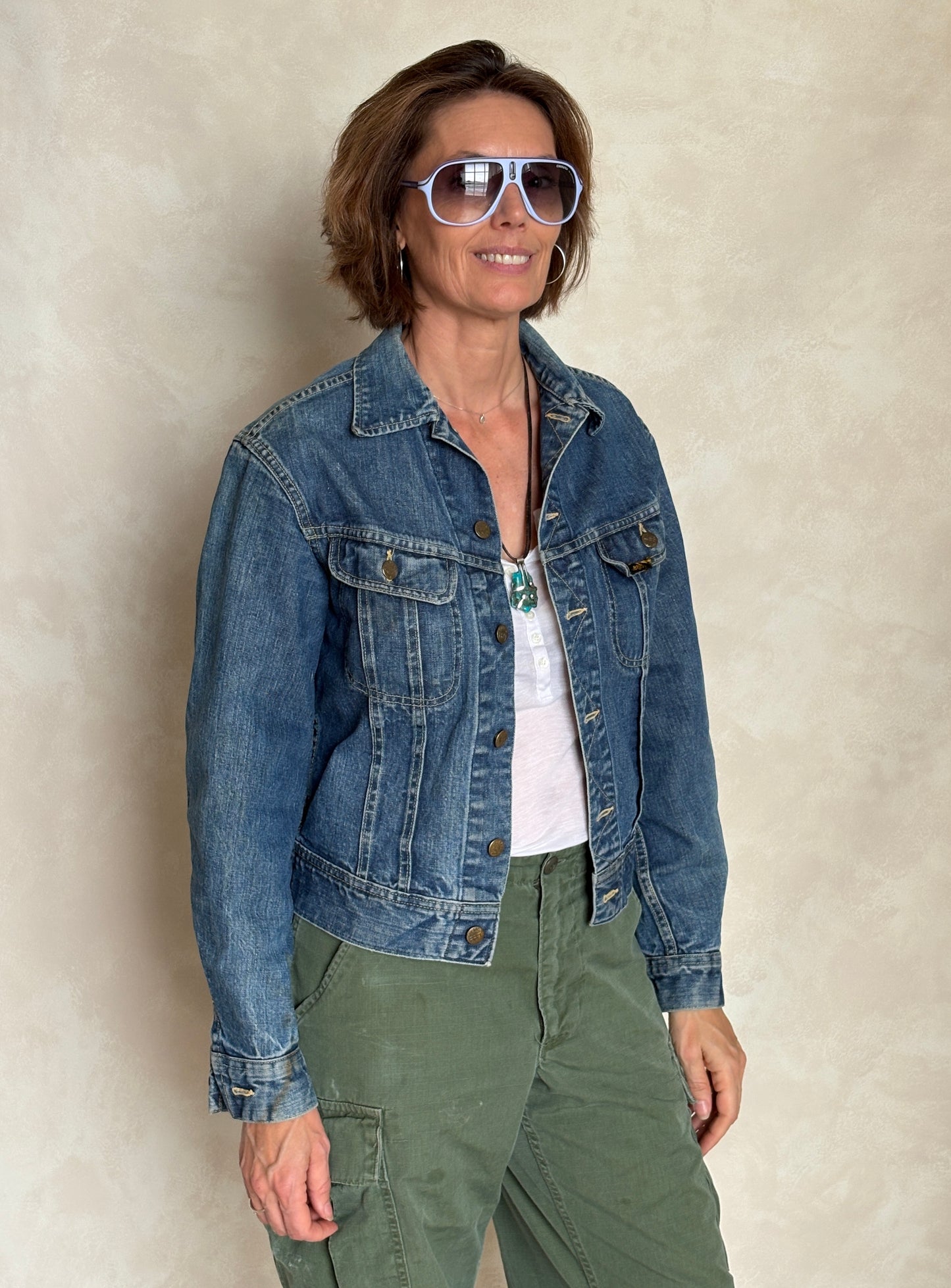 Size 36US / 46EU Vintage 70s Sanforized Union Made Lee 101 J Jacket Made in USA - USA Vintage Bcn