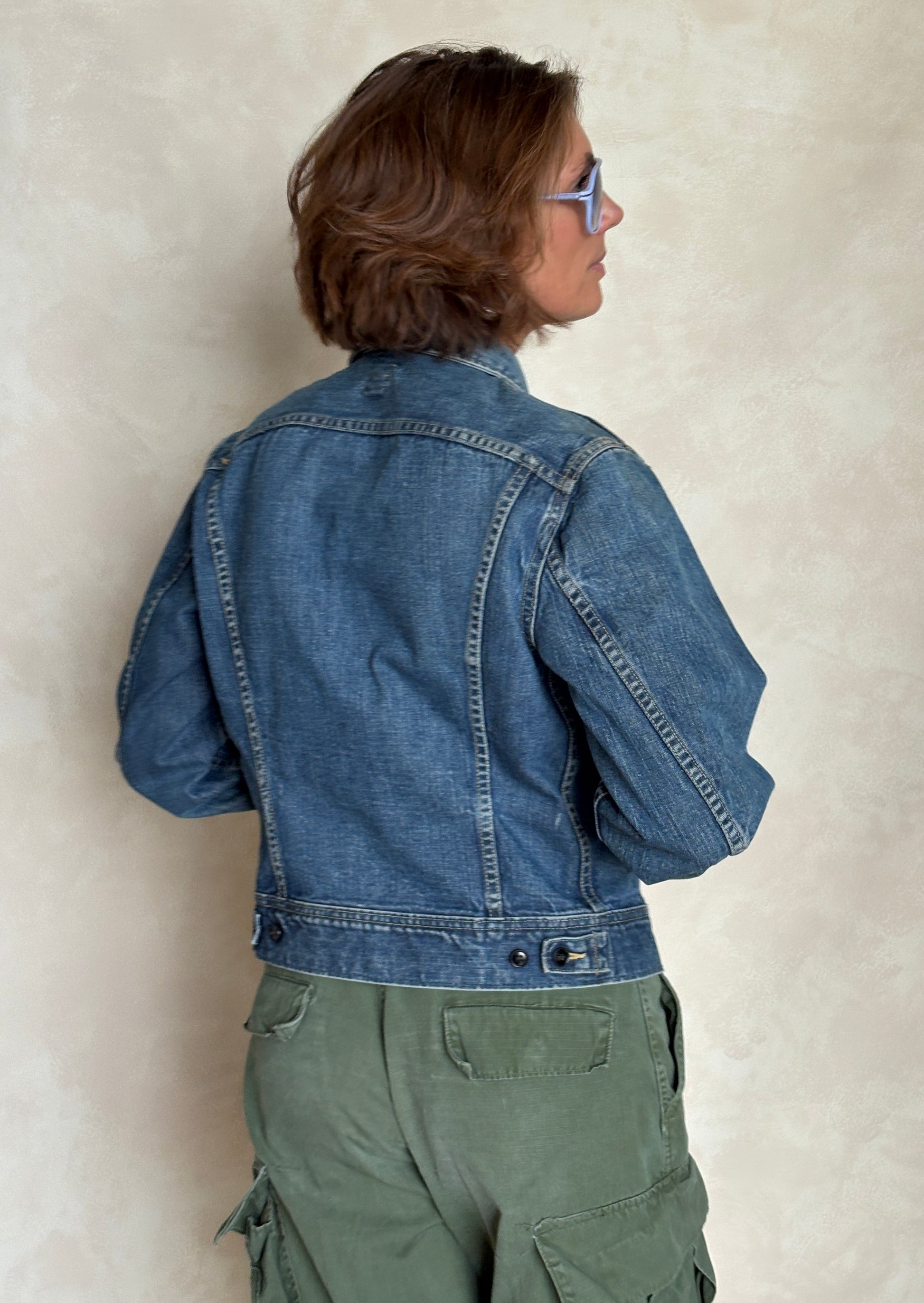 Size 36US / 46EU Vintage 70s Sanforized Union Made Lee 101 J Jacket Made in USA - USA Vintage Bcn