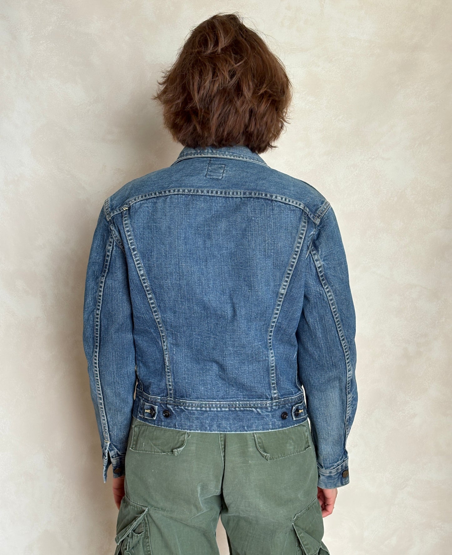 Size 36US / 46EU Vintage 70s Sanforized Union Made Lee 101 J Jacket Made in USA - USA Vintage Bcn