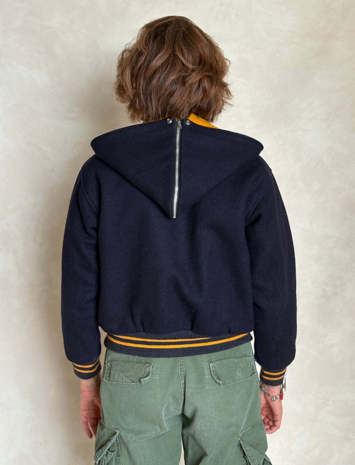 Size XS. Vintage 60s Varsity wool jacket Made in USA - USA Vintag