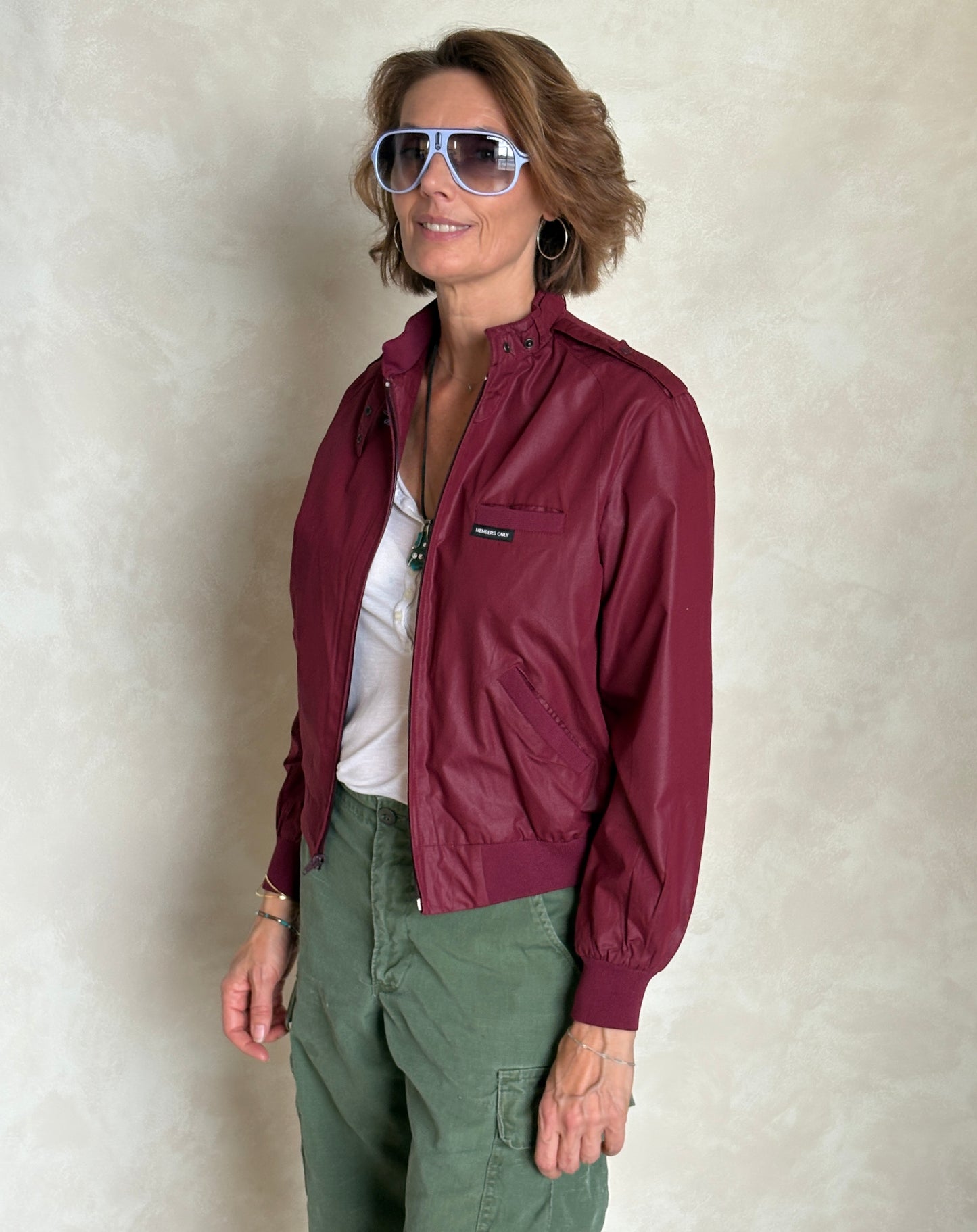 Size 9/10. Women Vintage 80s Members Only Cotton Jacket - USA Vintage Bcn