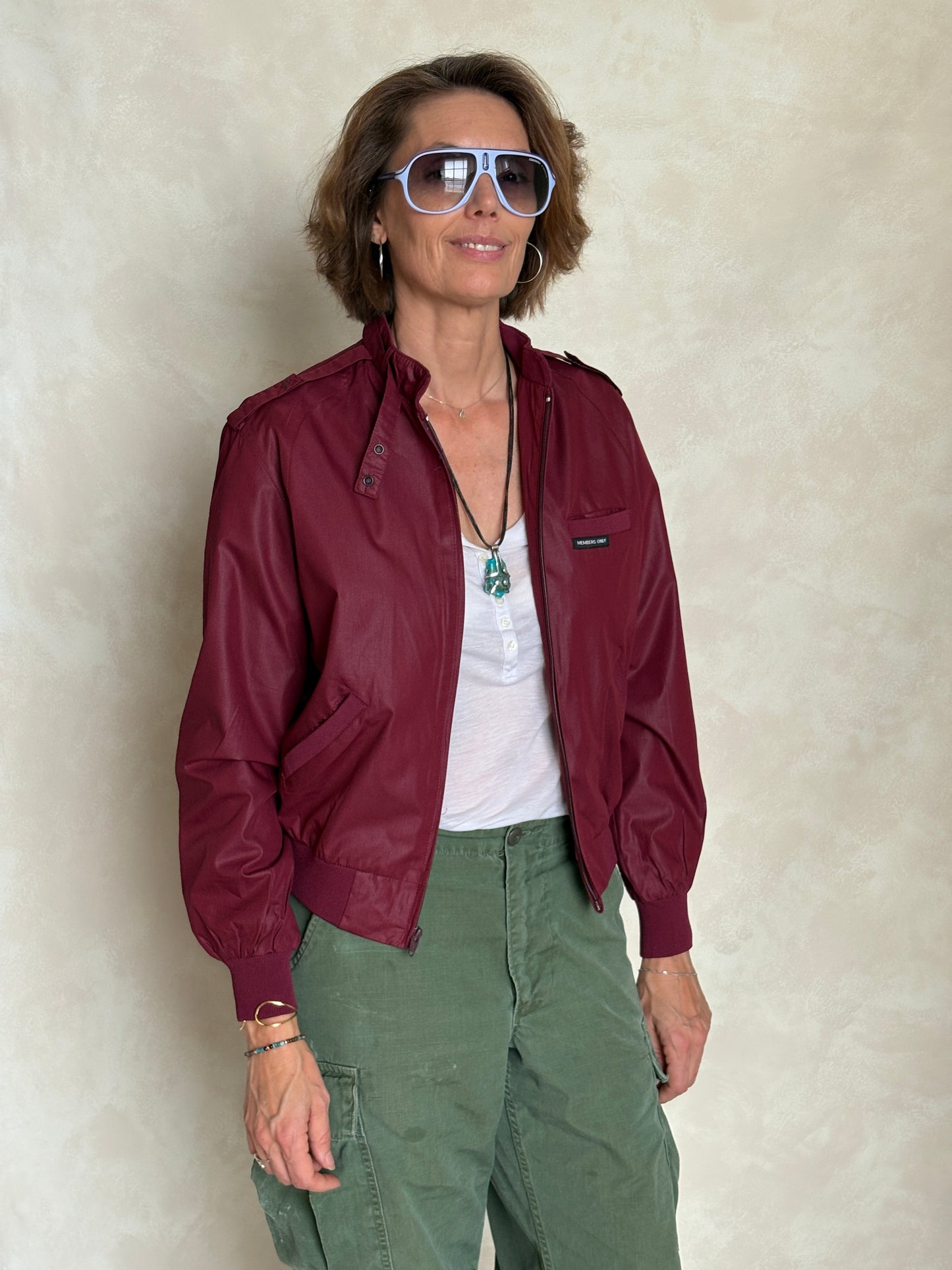 Size 9/10. Women Vintage 80s Members Only Cotton Jacket - USA Vintage Bcn