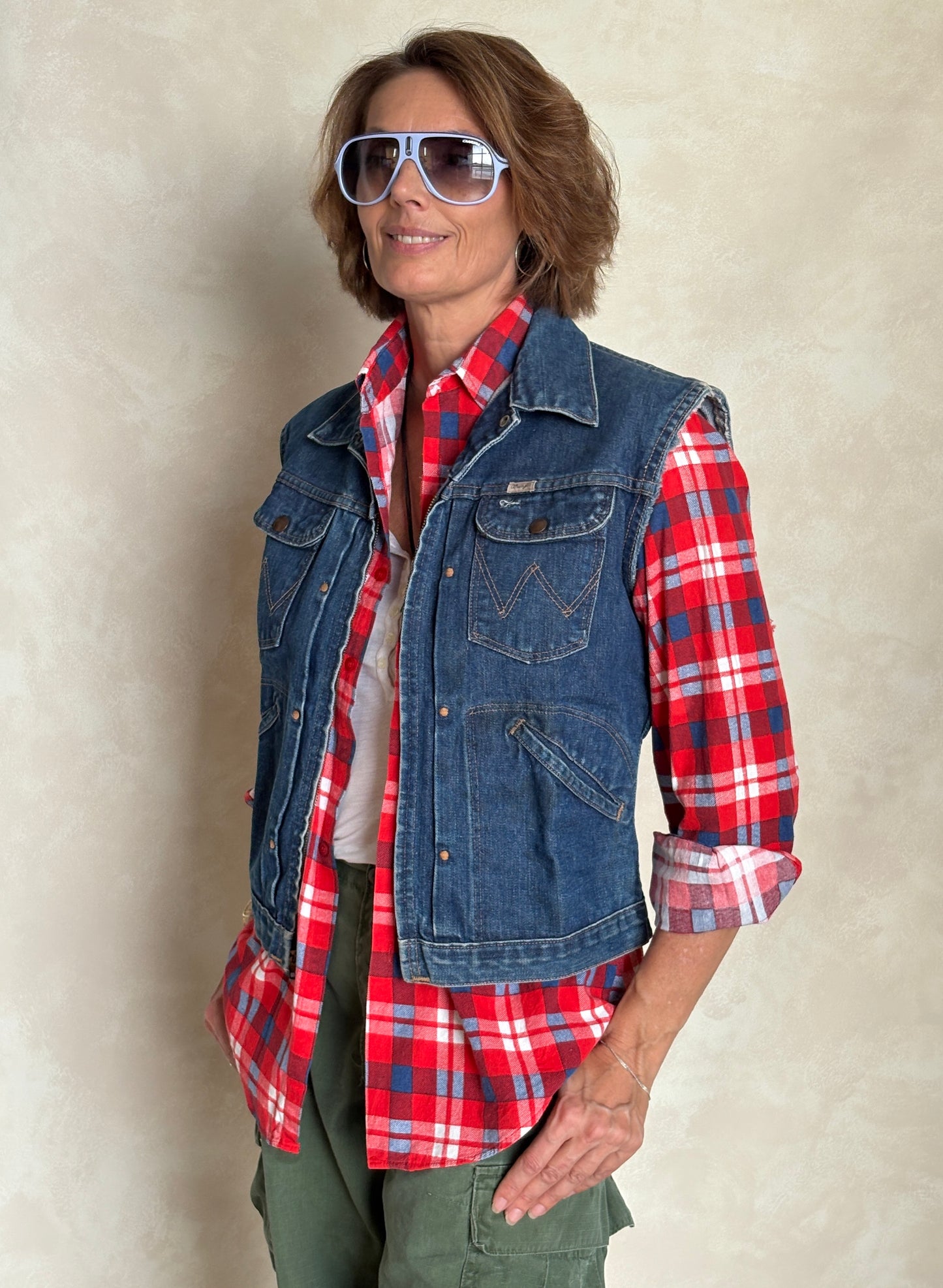 Size 38US / 48EU . 1960s Vintage Wrangler 24MJZ Denim Jacket – Made in USA - USA Vintage Bcn