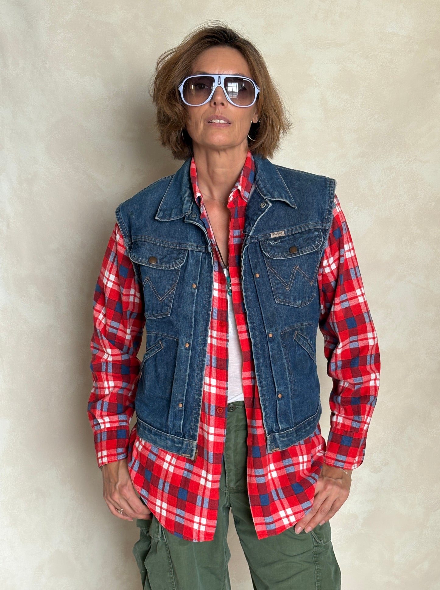 Size 38US / 48EU . 1960s Vintage Wrangler 24MJZ Denim Jacket – Made in USA - USA Vintage Bcn