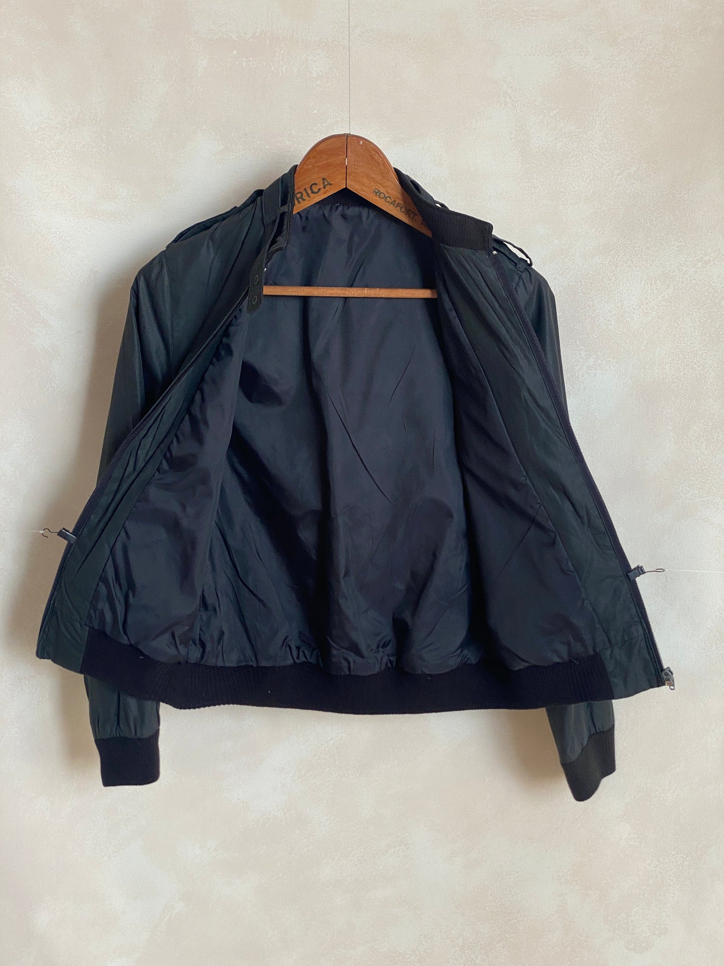 Size 34US . Vintage 80s Members Only Style Cotton Jacket - USA Vintage Bcn