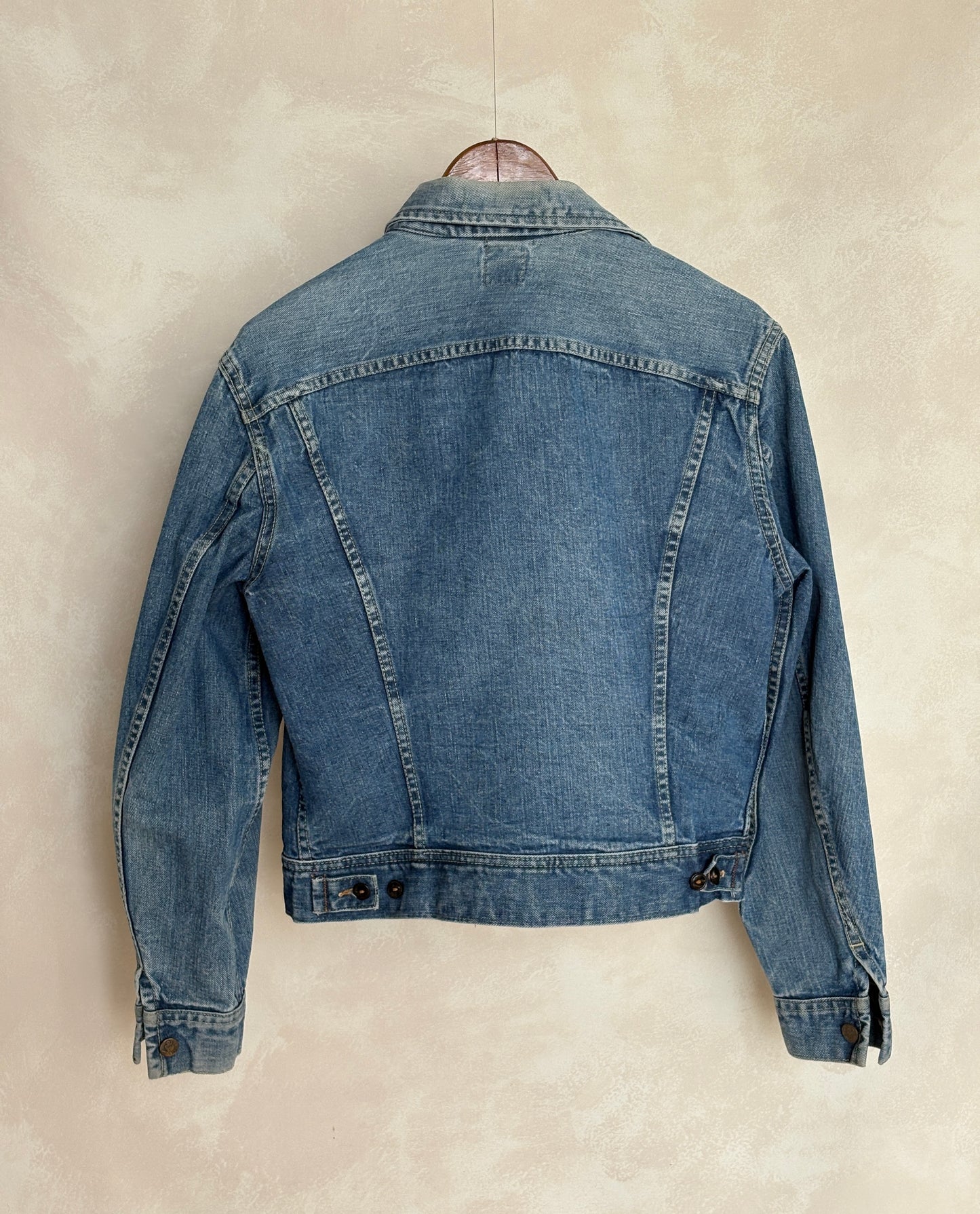 Size 38/40US . Vintage 70s Lee Union Made Denim Shirt – 2 Pockets – Made in USA - USA Vintage Bcn