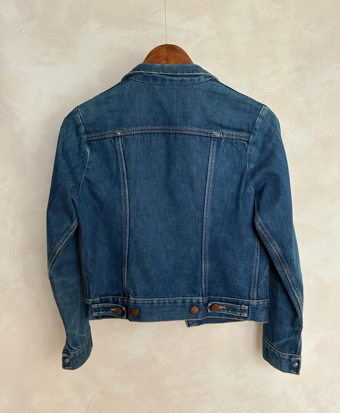 Size 16 . Vintage 70s Wrangler Denim Jacket – 4 Pockets – Made in USA - USA Vintage Bcn