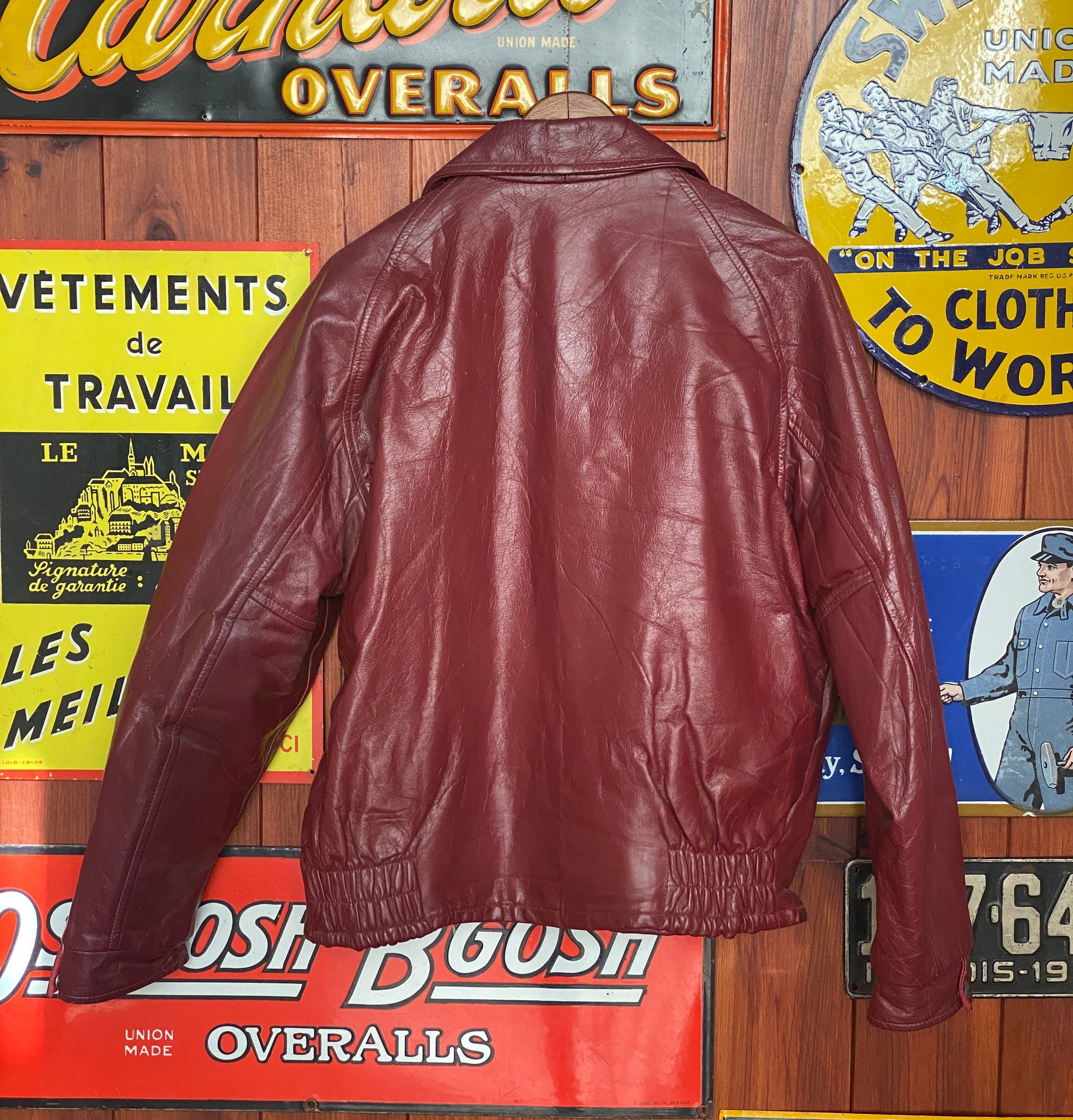 Vintage Canadian Leather Hockey Jacket