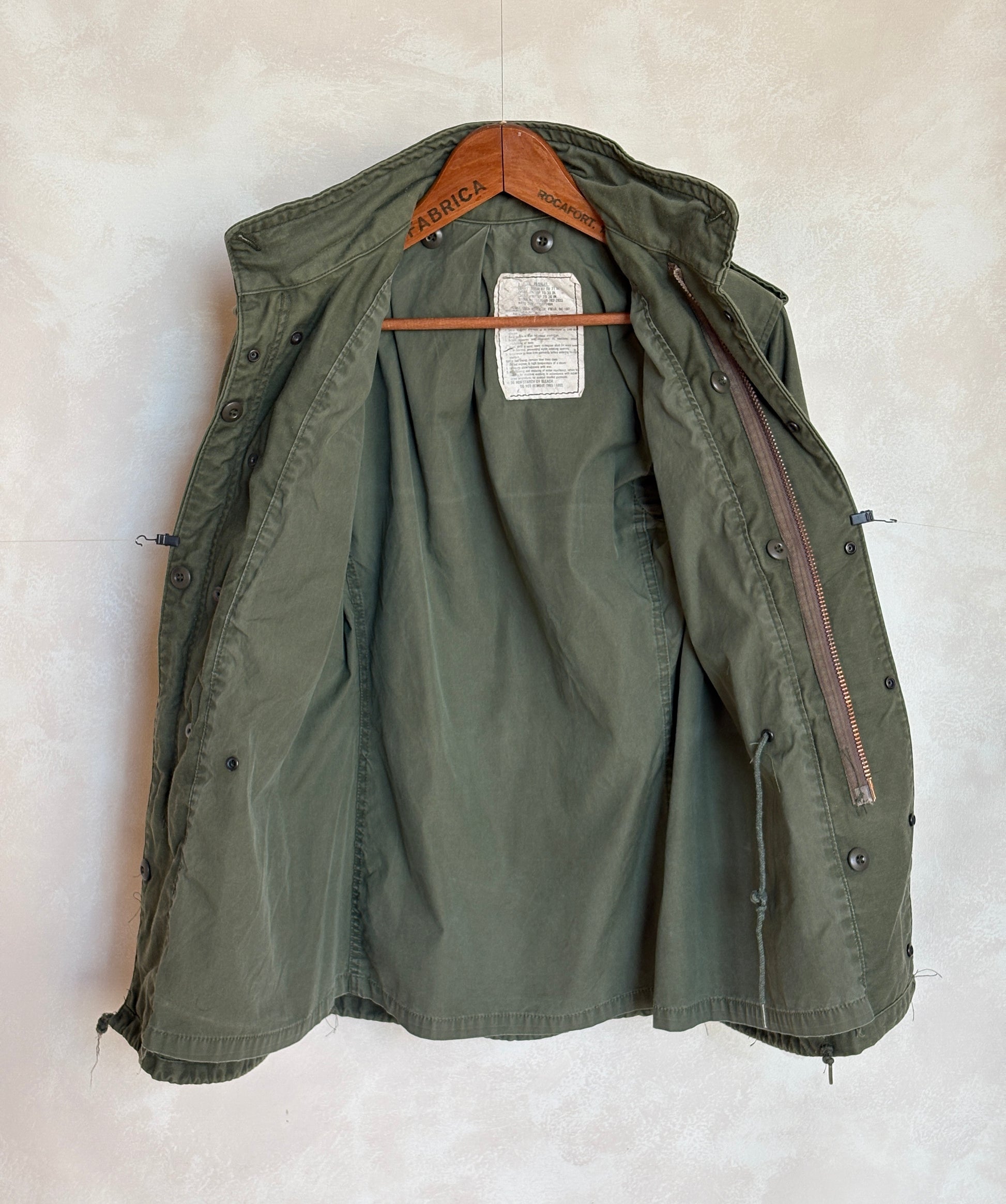 X Small Reg. Authentic 1980 US Army M-65 field jacket Military - USA Vintage Bcn