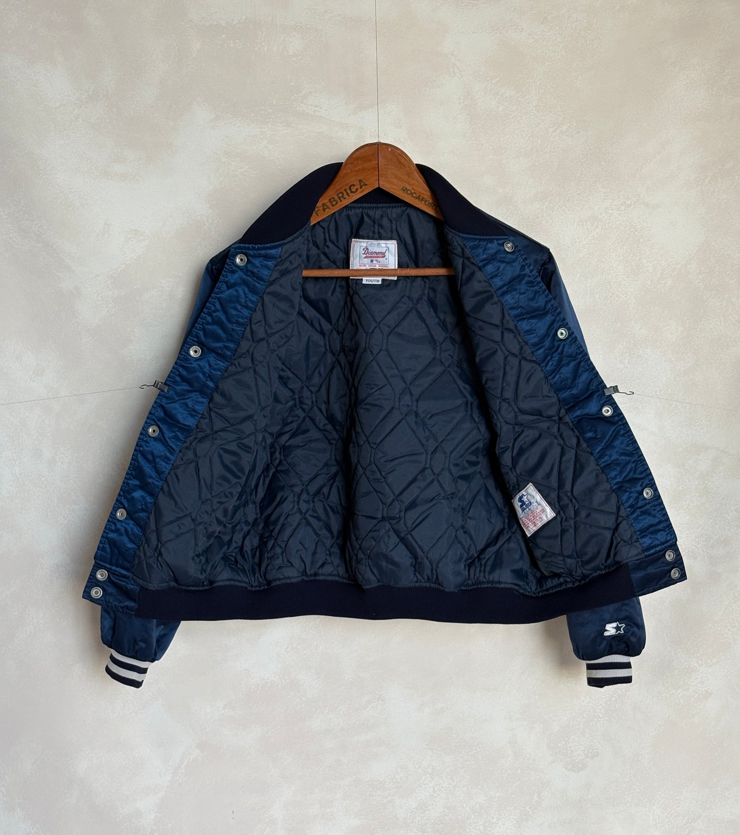 Youth Large. Vintage Diamond collection 90s New York Yankee Starter jacket -made in USA- - USA Vintage Bcn