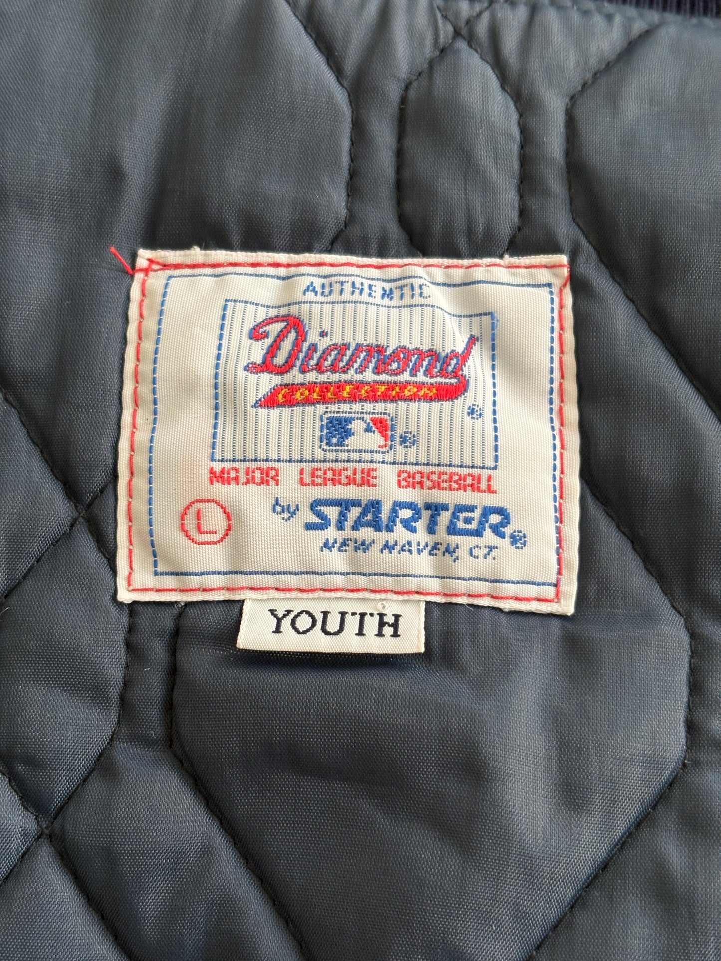 Youth Large. Vintage Diamond collection 90s New York Yankee Starter jacket -made in USA- - USA Vintage Bcn