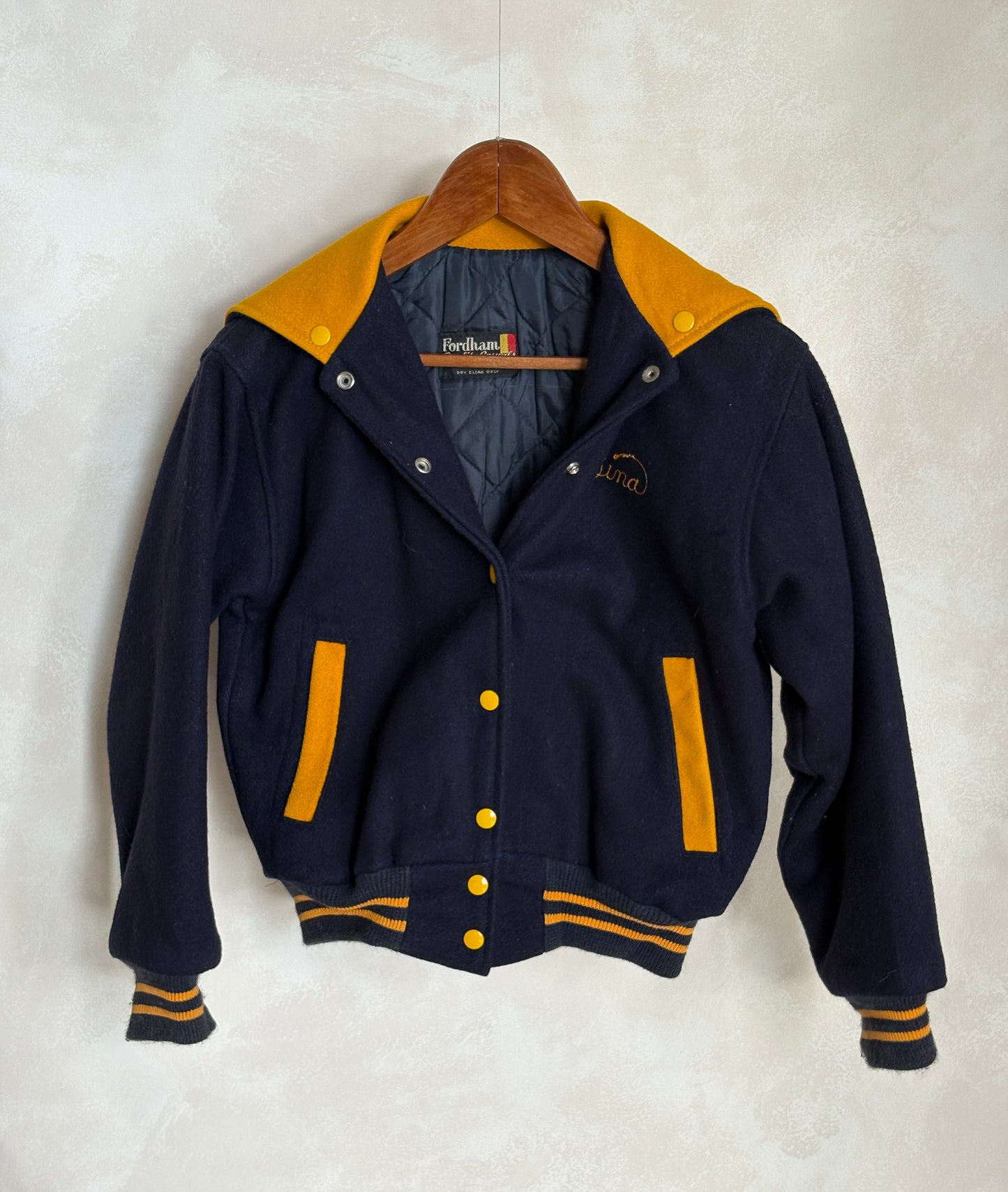 Size XS. Vintage 60s Varsity wool jacket Made in USA - USA Vintage Bcn