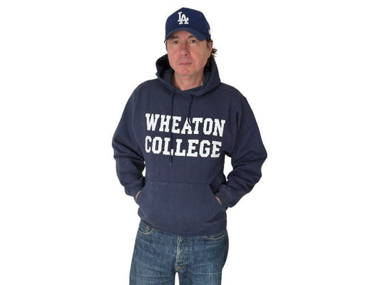 Size S Hooded Wheaton College Made in USA By The Cotton Exchange - USA Vintage Bcn