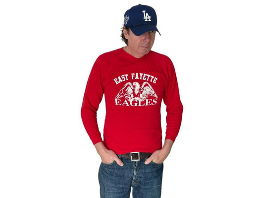 Size S Crew Sweat East Fayette 1980 Made in USA - USA Vintage Bcn