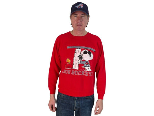 Snoopy Rare 1980 Sweatshirt Joe Buckeye - USA Vintage Bcn