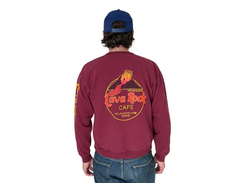 cafe rock sweatshirt, vintage crewneck, medium pullover, retro rock sweater, vintage casual wear, 90s sweatshirt,