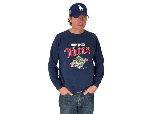 Size L Crew Neck Minnesota Twins 1987 Made in USA - USA Vintage Bcn