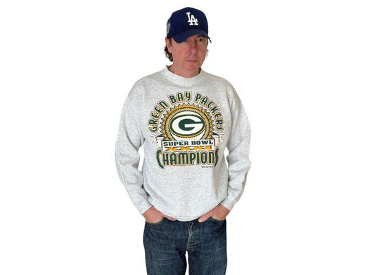 green bay packers sweatshirt, 1996 super bowl champions, vintage logo 7 crewneck, nfl sweatshirt, retro packers sweater,
