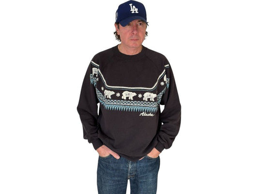 Size XL Crew Neck Alaska Made in USA By Hanes - USA Vintage Bcn