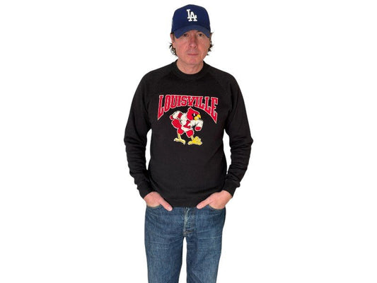 Size L Crew Neck Louisville Made in USA By Jerzees - USA Vintage Bcn