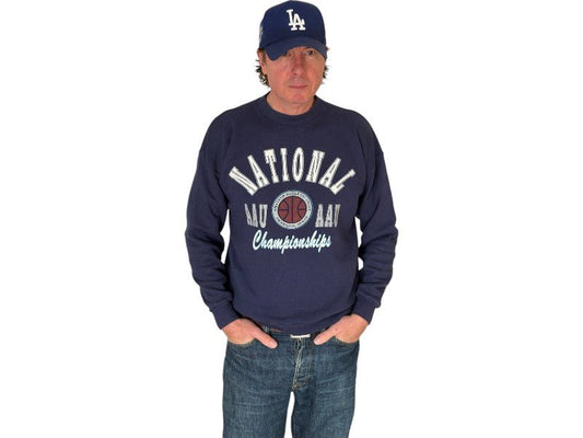 Size L Crew Neck National Championship Made In USA By Hanes - USA Vintage Bcn