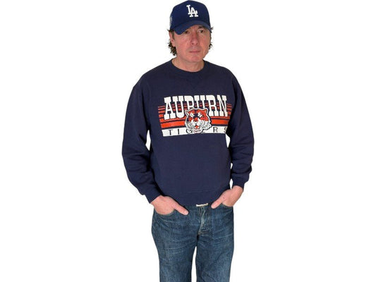 vintage auburn sweatshirt, auburn university crewneck, russell athletic usa, vintage college sweater,