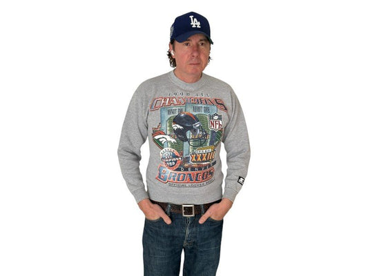 Size Youth Large Super Bowl Broncos Made in USA By Starter - USA Vintage Bcn