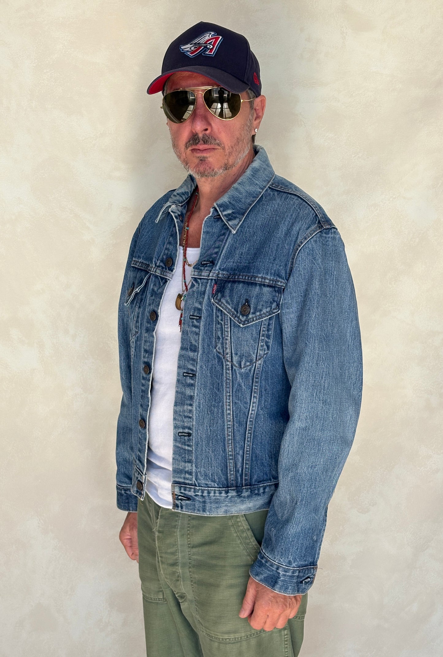 Size 42US / 52EU. Vintage 70s 2 pocket Levi’s Denim Jacket 70505 – Double Stitch, Made in USA - USA Vintage Bcn