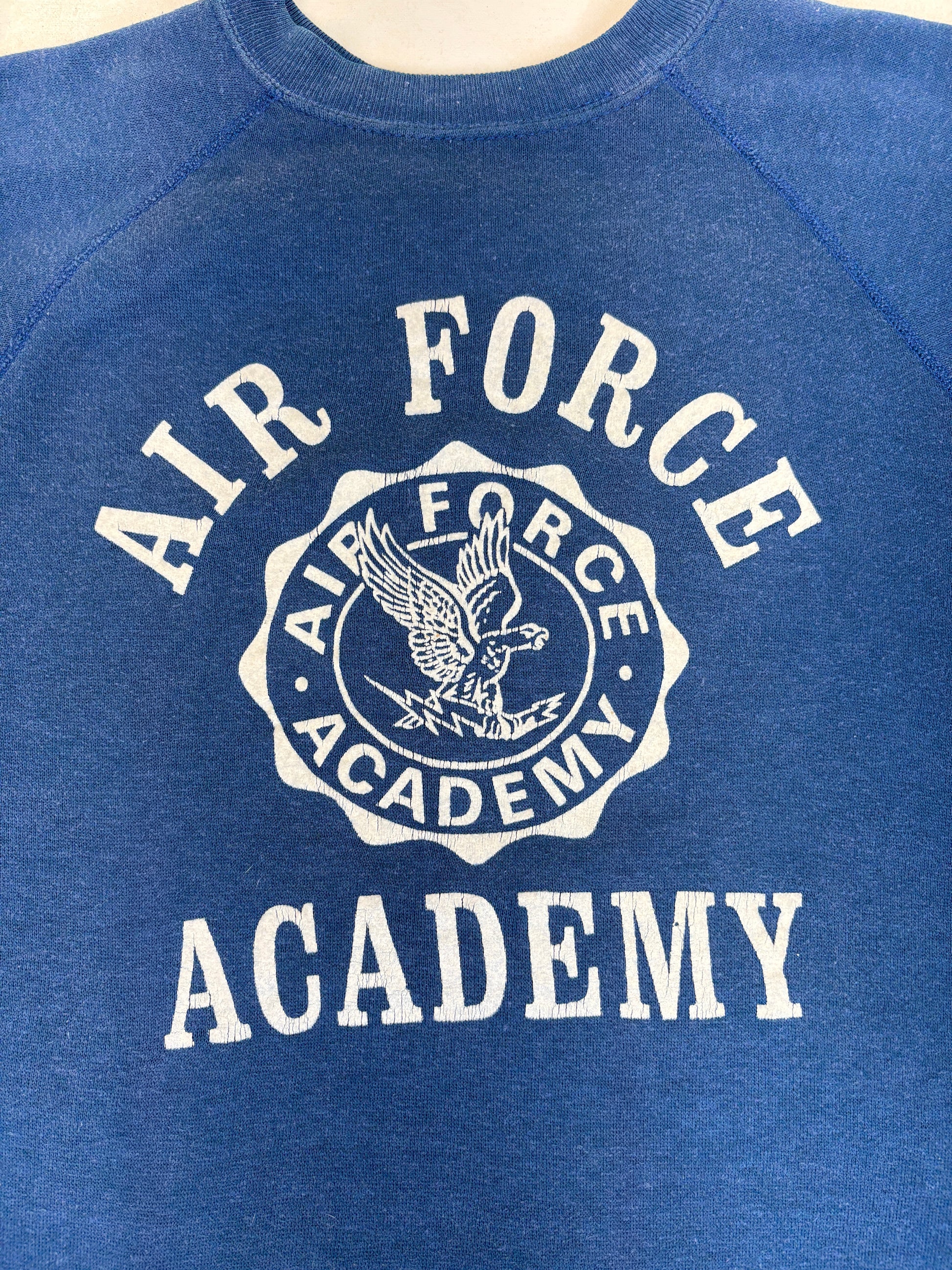 Size L US Air Force 80s Sweatshirt Made In USA. - USA Vintage Bcn