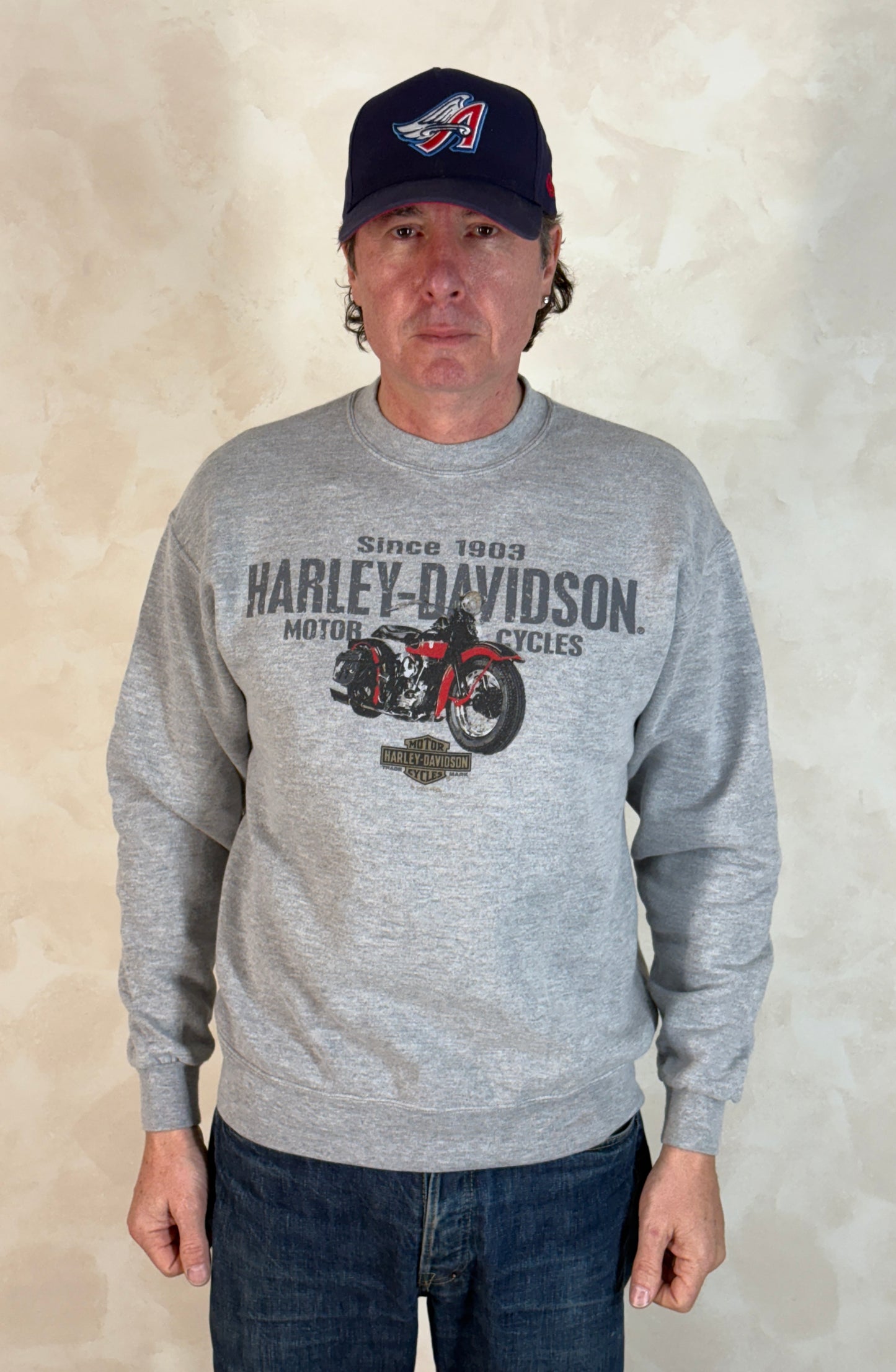 Size L Harley Davidson Sweatshirt 2001 Made In USA - USA Vintage Bcn