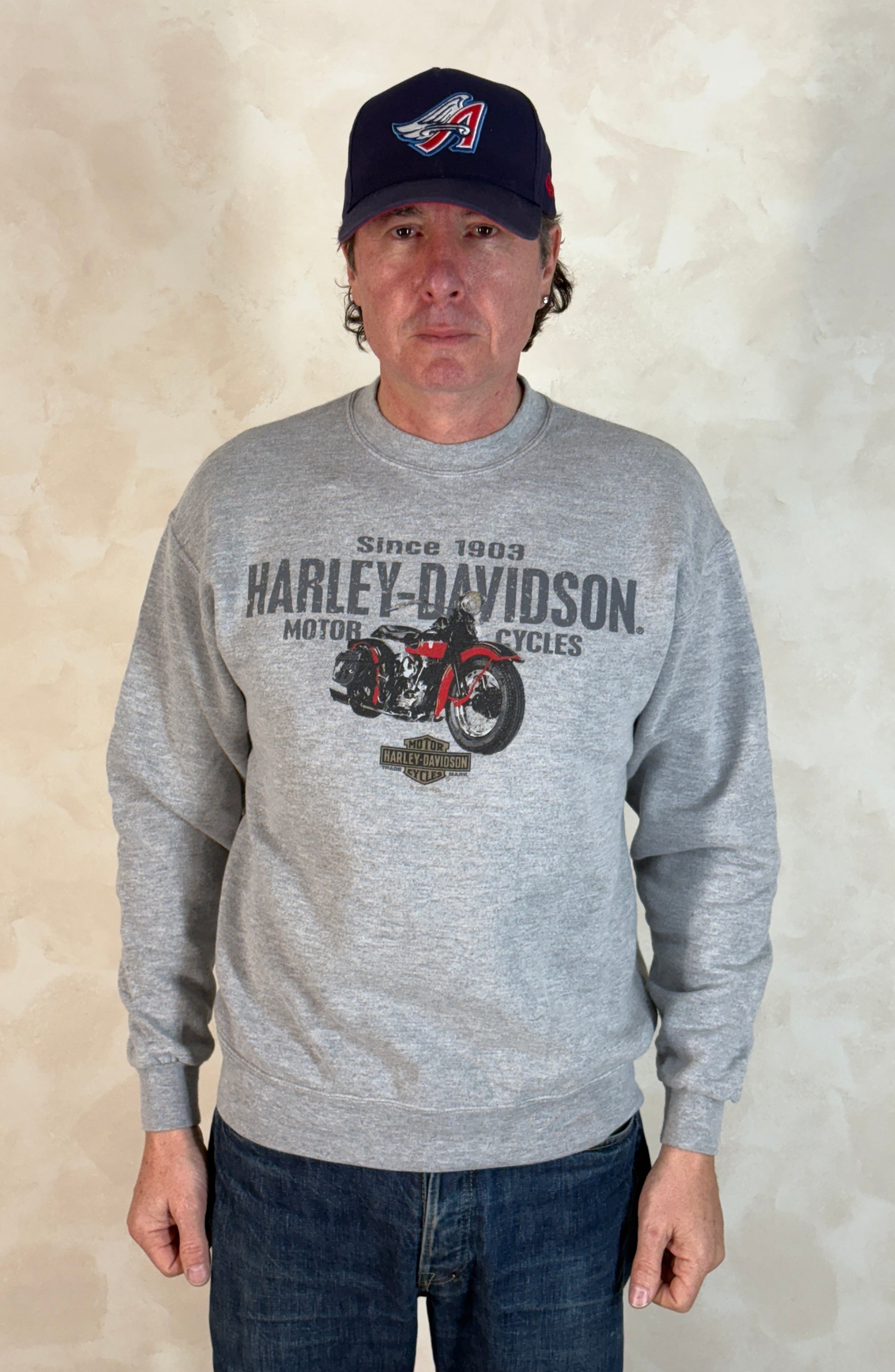 Size L Harley Davidson Sweatshirt 2001 Made In USA - USA Vintage Bcn