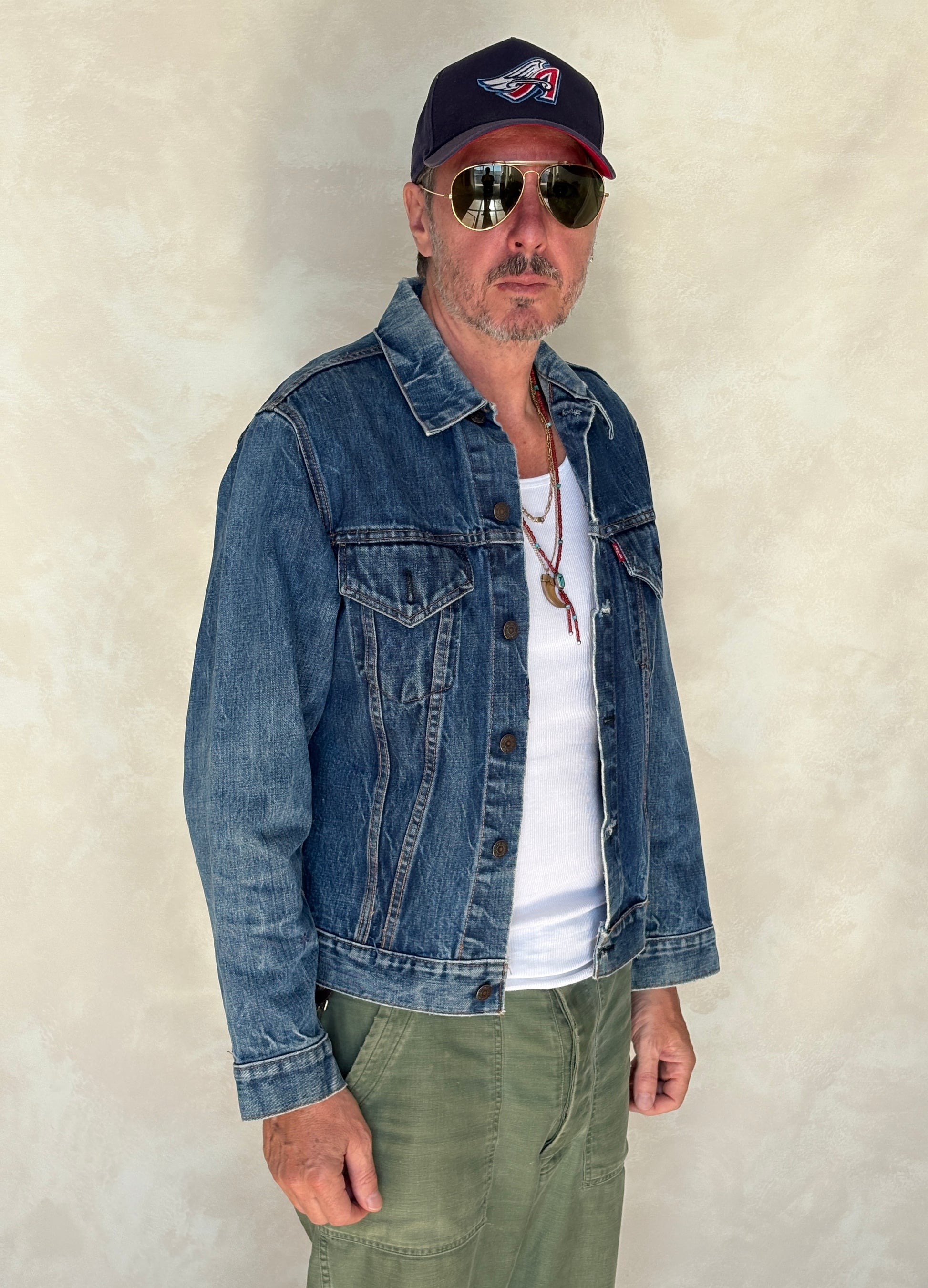 Size 40US / 50EU. Vintage Early 70s 2 pocket Levi’s Denim Jacket 70505 – Single Stitch, Made in USA - USA Vintage Bcn