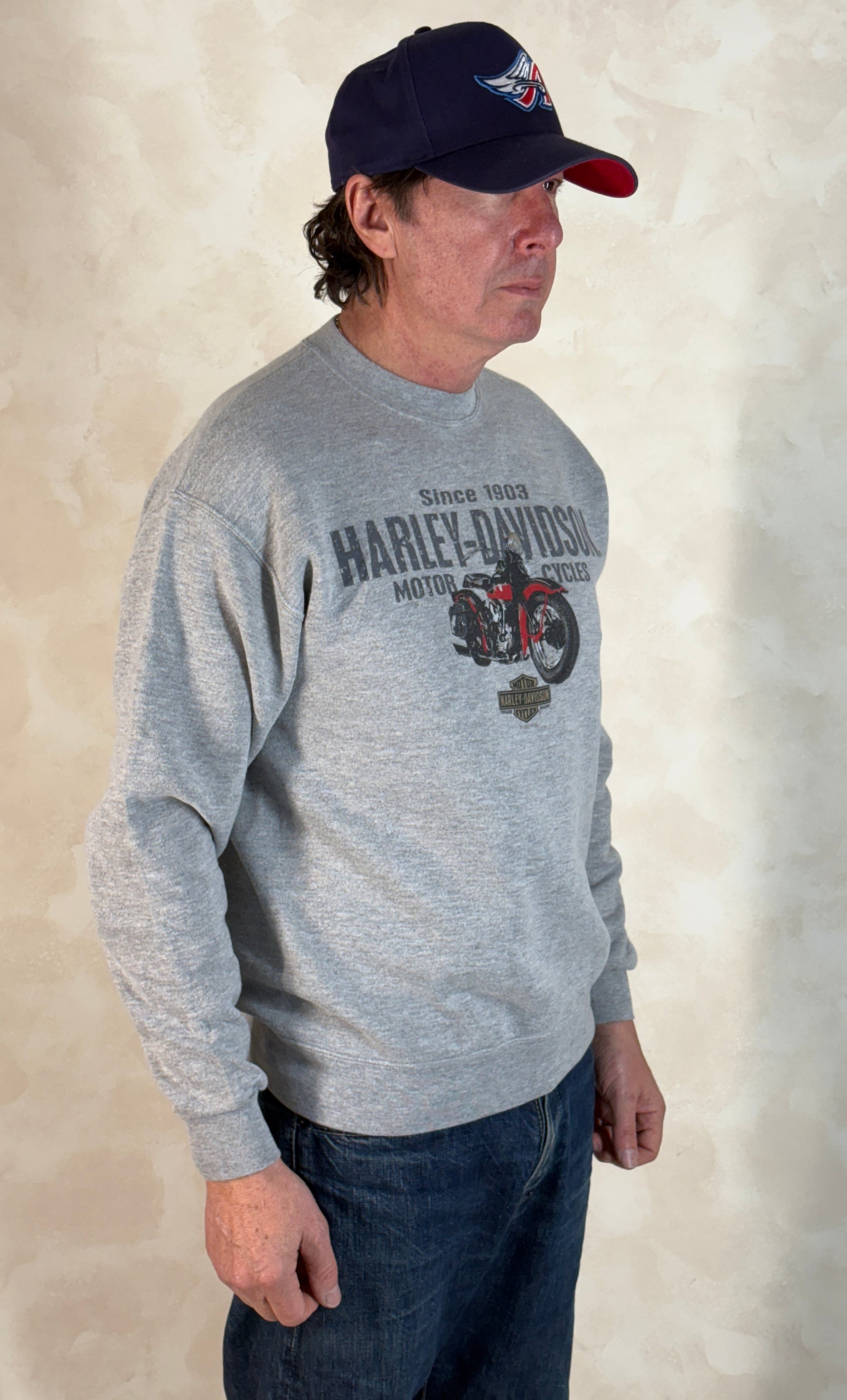 Size L Harley Davidson Sweatshirt 2001 Made In USA - USA Vintage Bcn