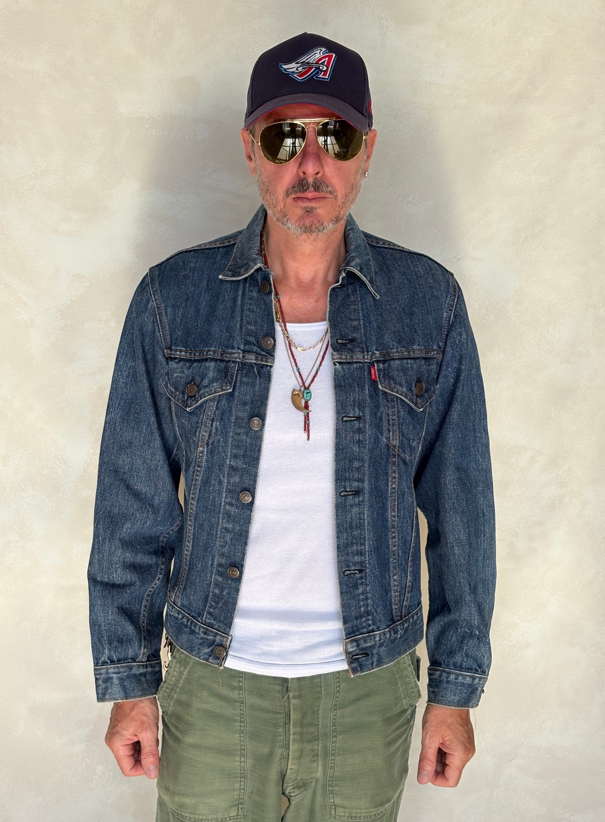 Size 38US / 48EU. Vintage Early 70s 2 pocket Levi’s Denim Jacket 70505 – Single Stitch, Made in USA - USA Vintage Bcn