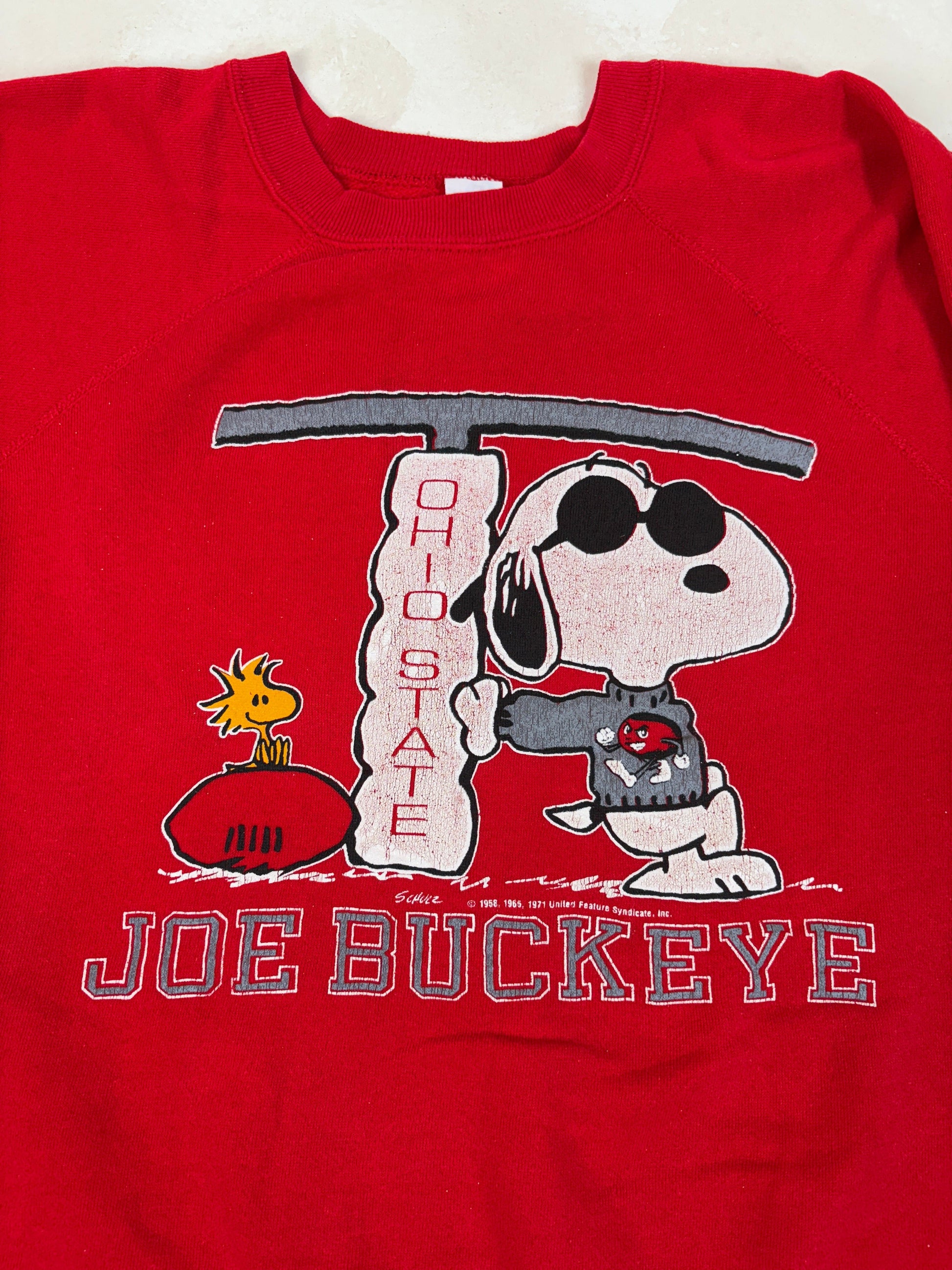 Snoopy Rare 1980 Sweatshirt Joe Buckeye - USA Vintage Bcn