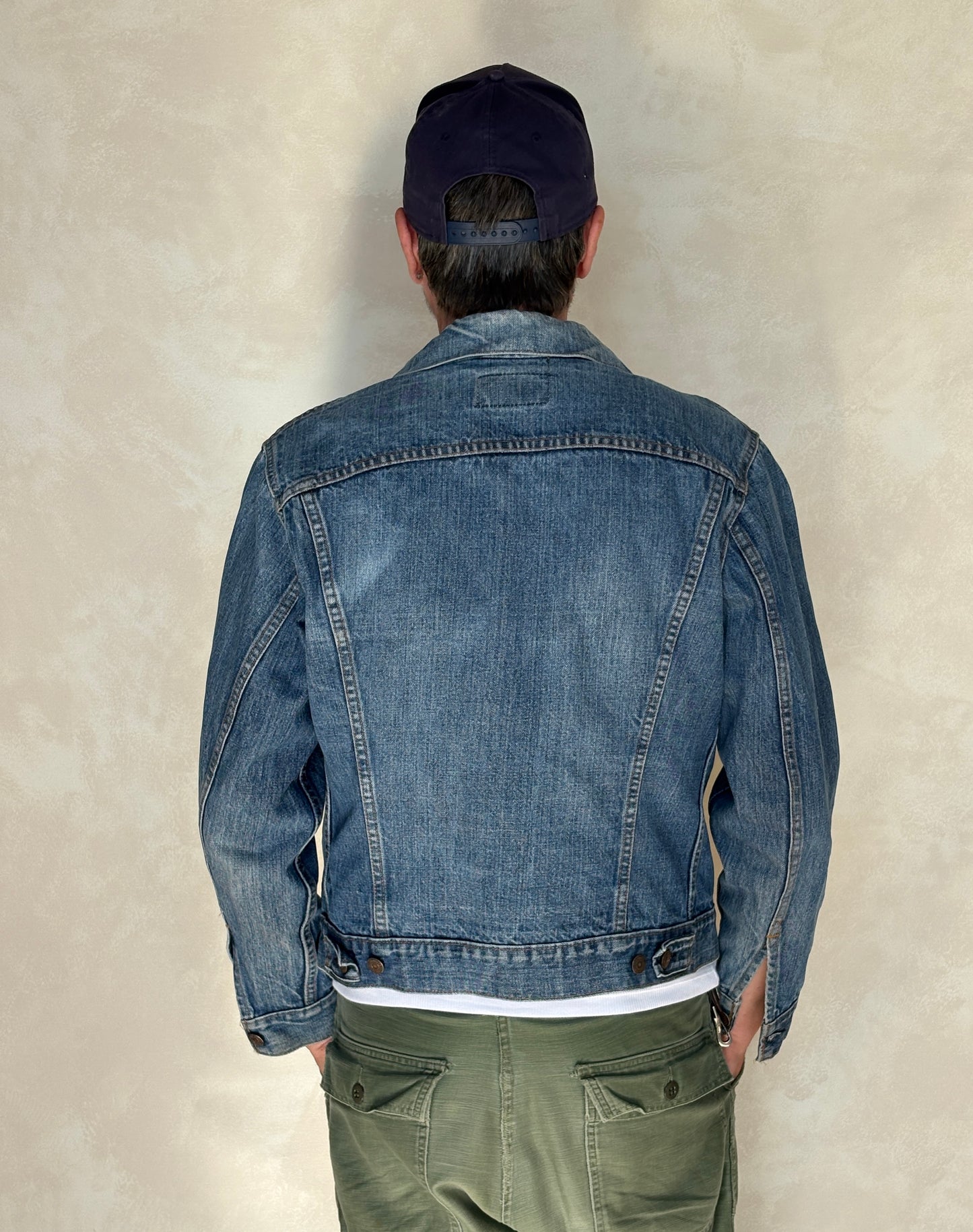 Size 40US Short / 50EU. Vintage Early 70s 2 pocket Levi’s Denim Jacket 70505 – Single Stitch, Made in USA - USA Vintage Bcn