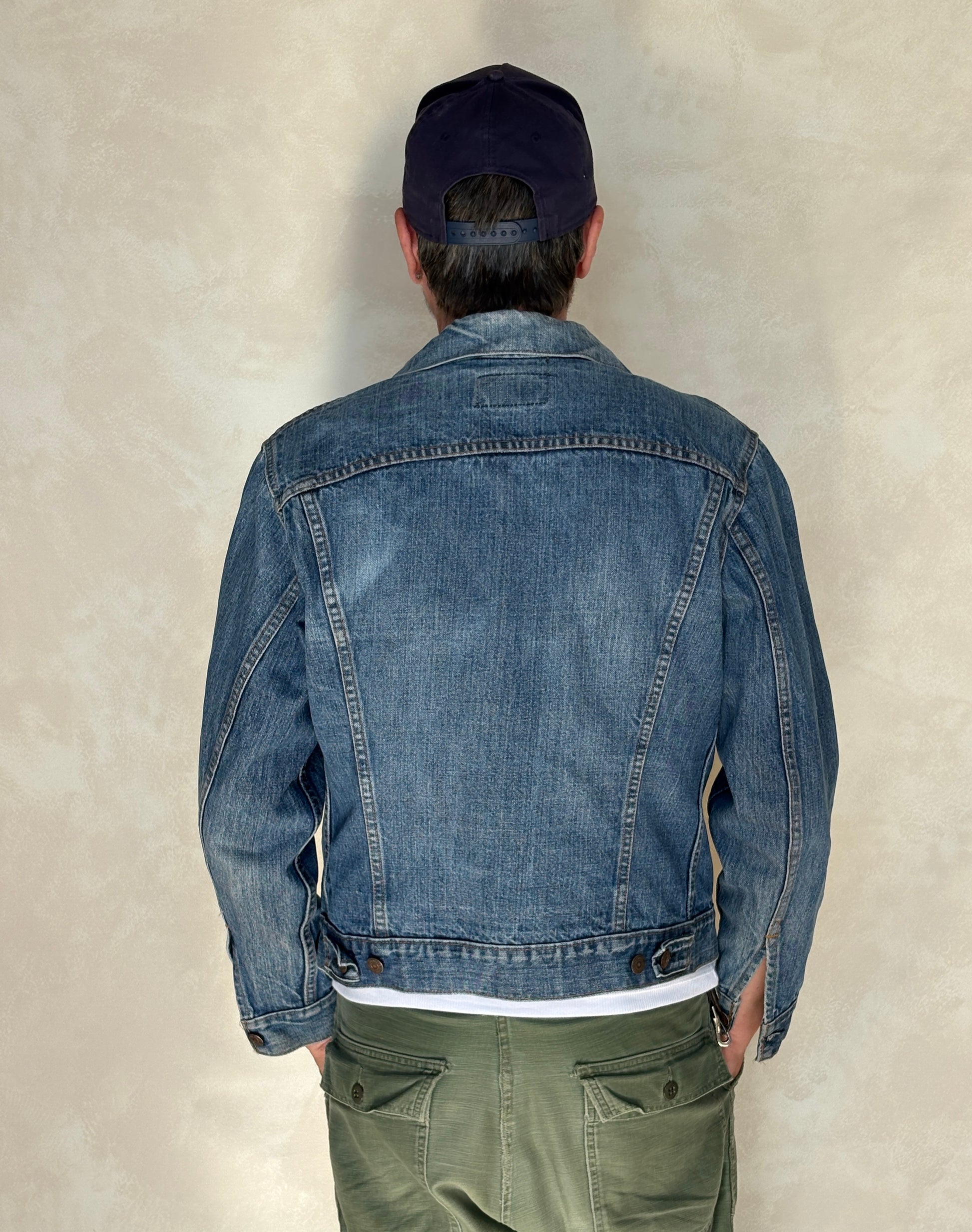 Size 40US Short / 50EU. Vintage Early 70s 2 pocket Levi’s Denim Jacket 70505 – Single Stitch, Made in USA - USA Vintage Bcn