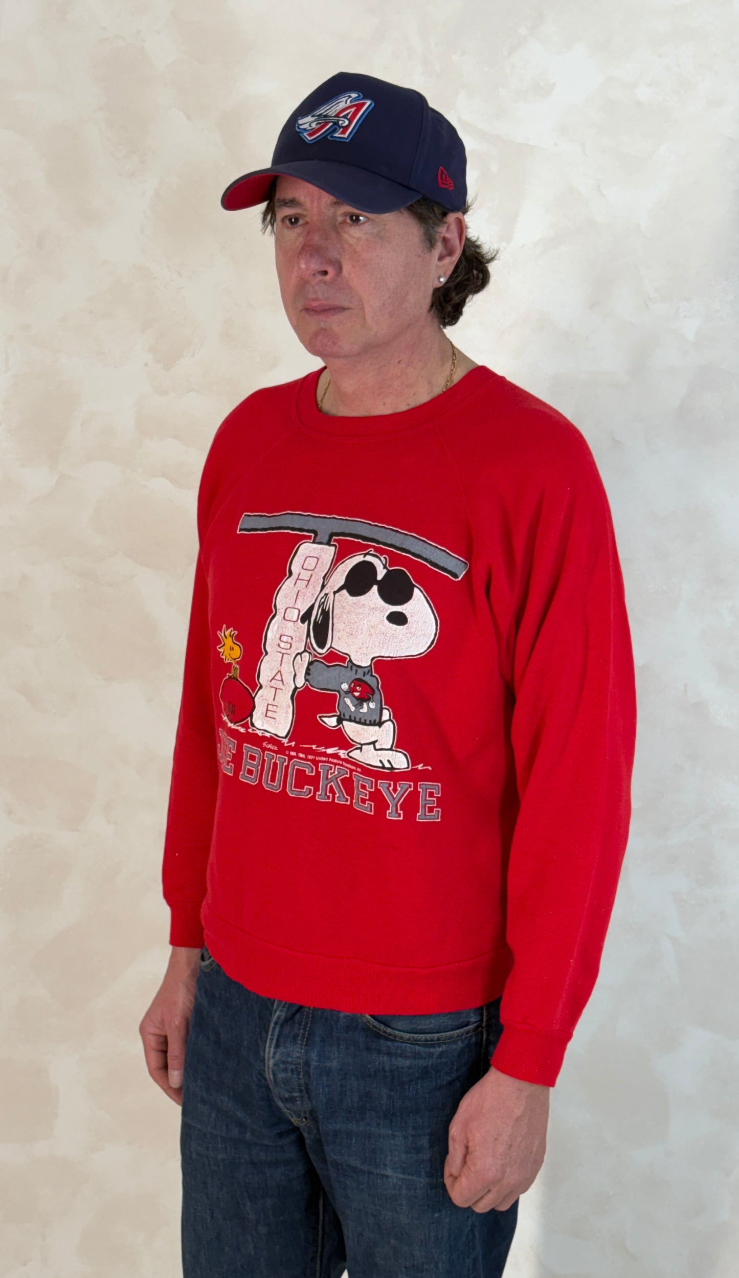Snoopy Rare 1980 Sweatshirt Joe Buckeye - USA Vintage Bcn