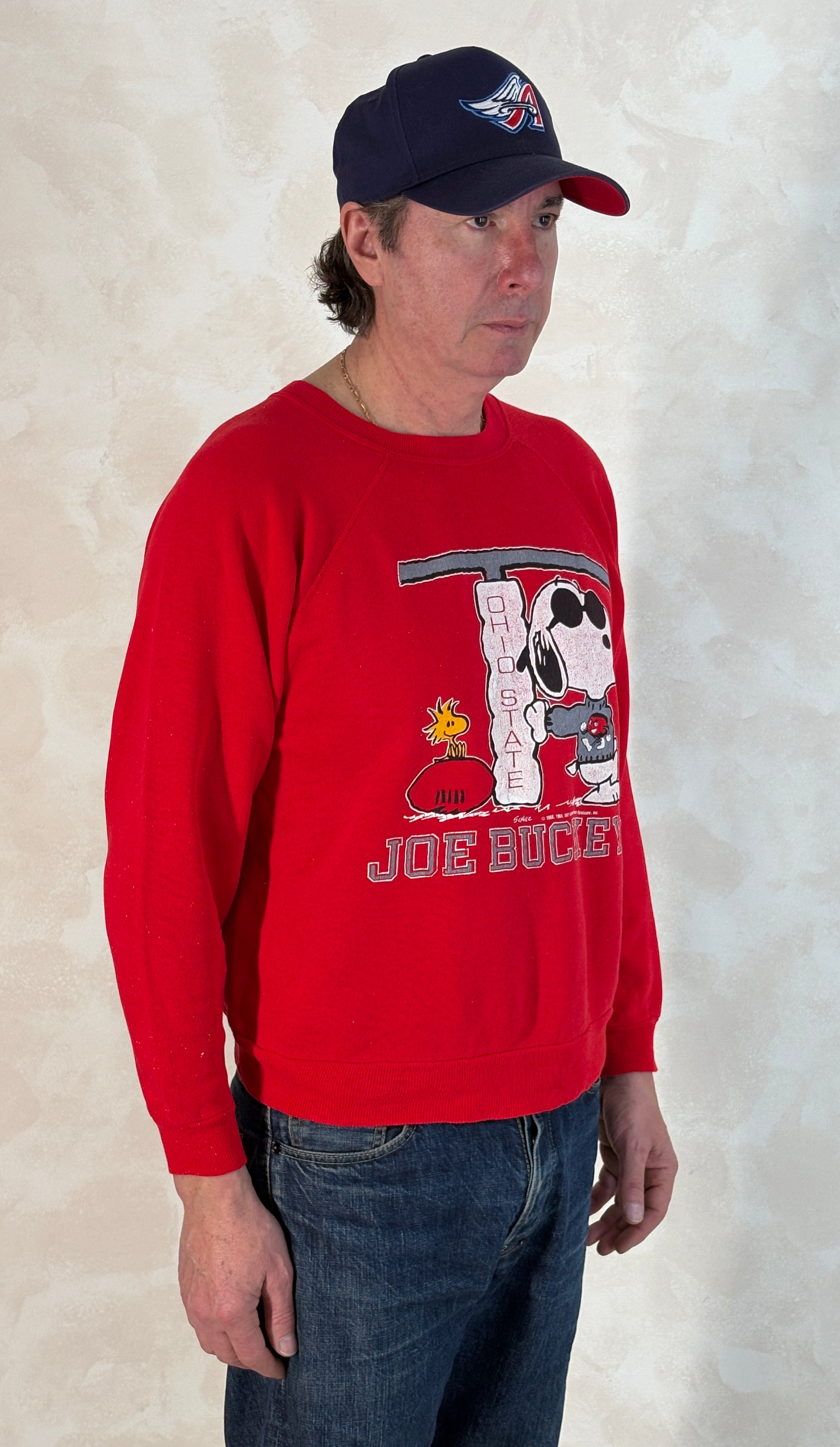 Snoopy Rare 1980 Sweatshirt Joe Buckeye - USA Vintage Bcn