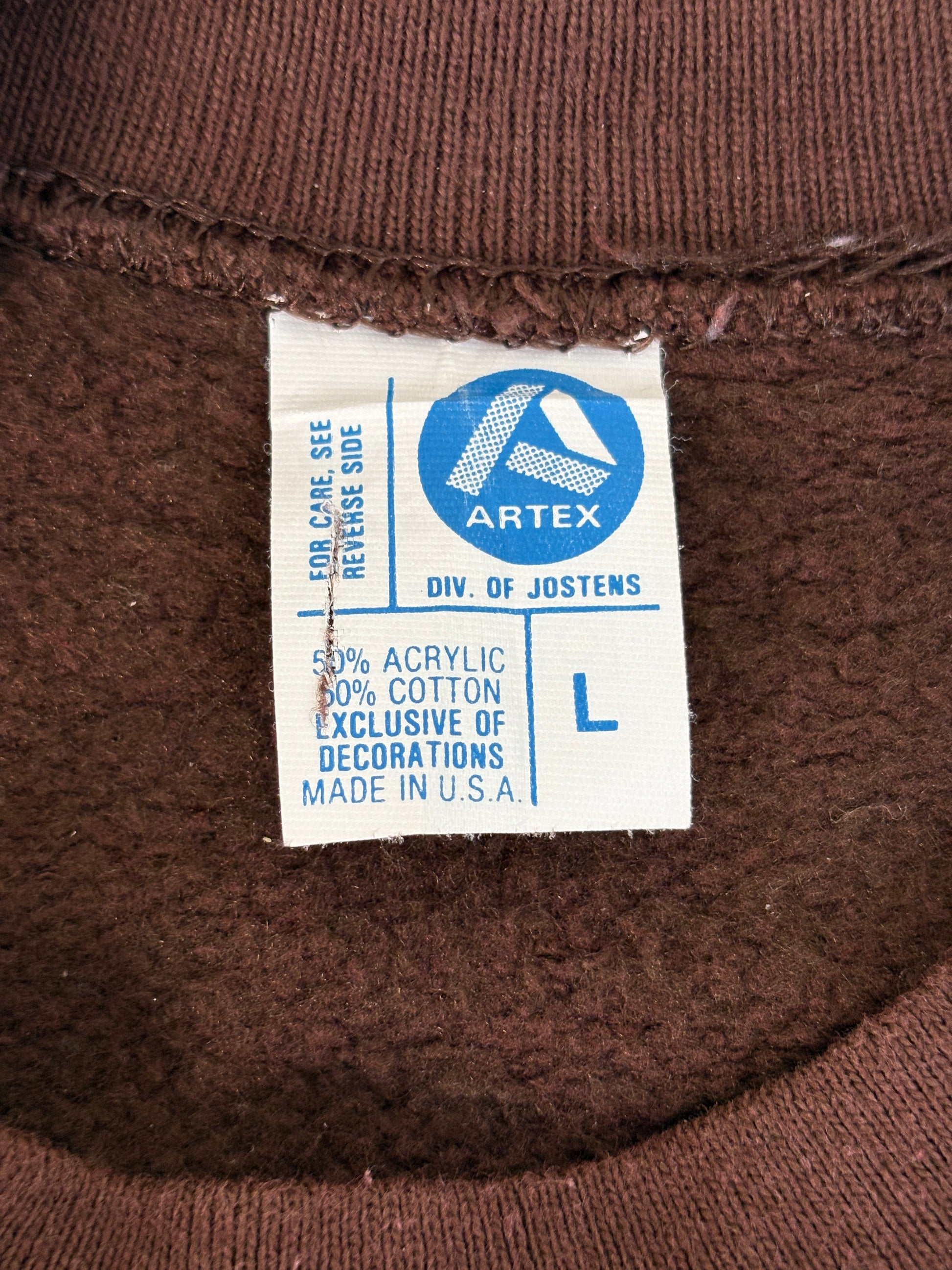 Size L 80s Crew Sweat Artex Cleveland Browns - USA Vintage Bcn