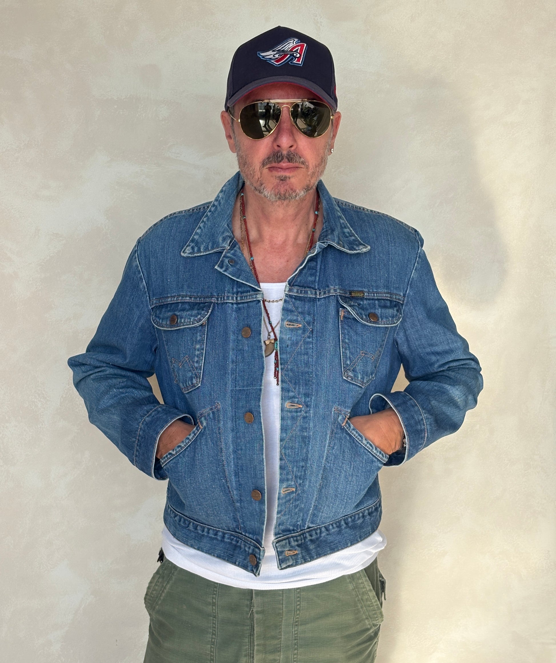 Size 44US / 54EU. Authentic 70s Maverick denim Jacket – Made in USA - USA Vintage Bcn