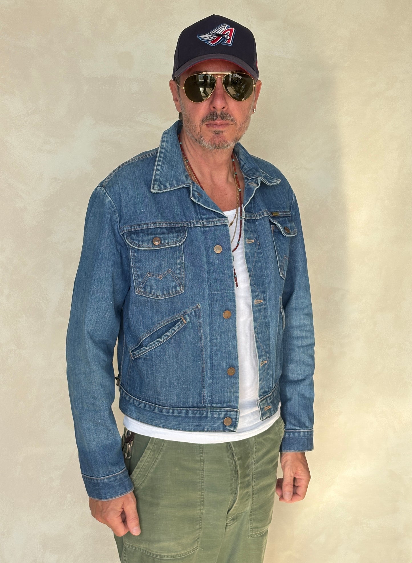 Size 44US / 54EU. Authentic 70s Maverick denim Jacket – Made in USA - USA Vintage Bcn