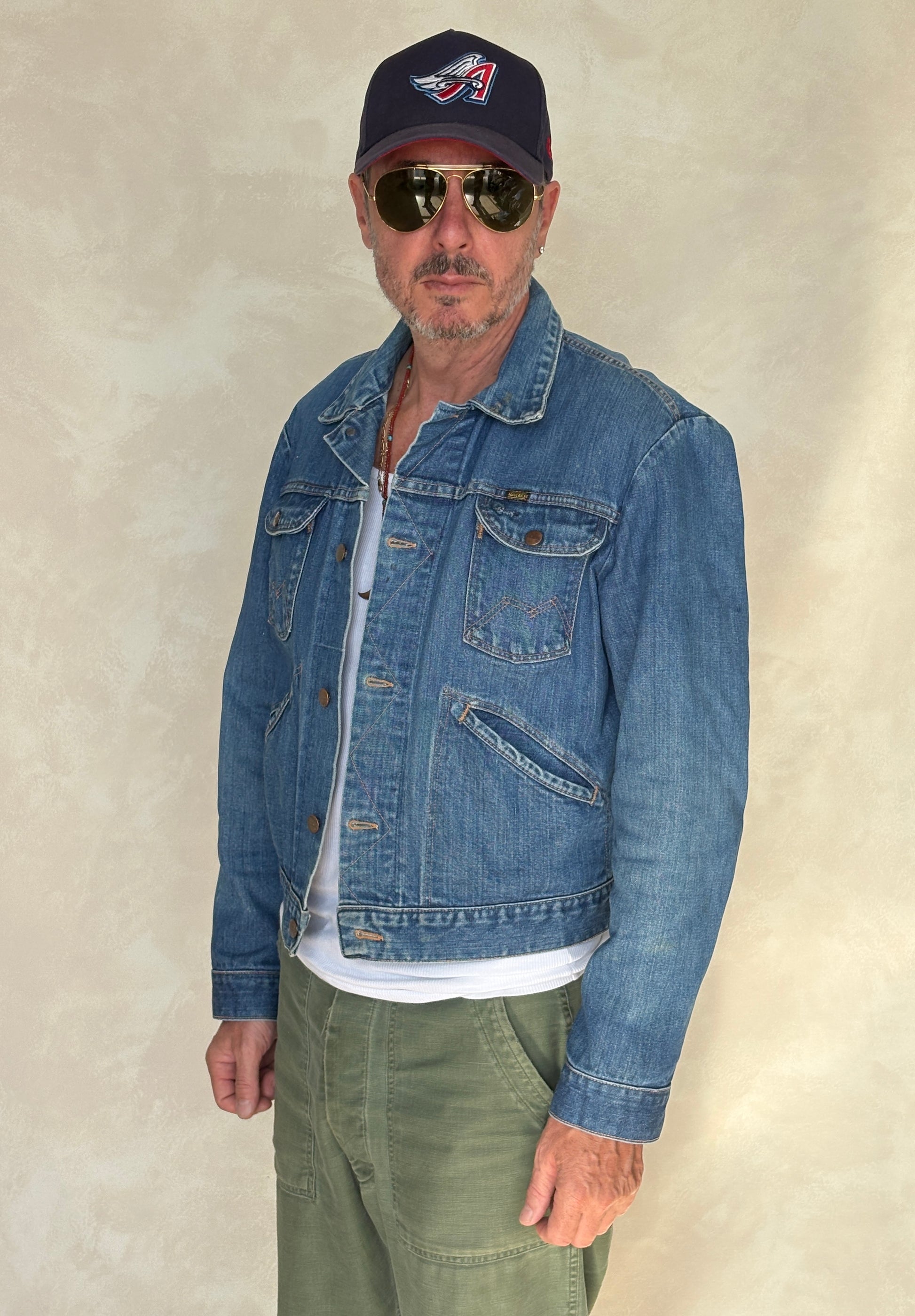 Size 44US / 54EU. Authentic 70s Maverick denim Jacket – Made in USA - USA Vintage Bcn