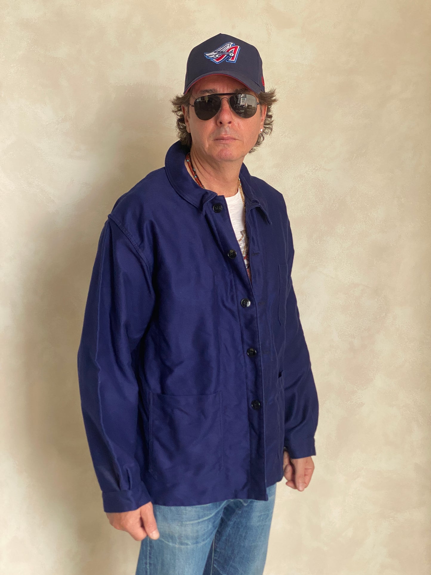 Size 52UE. Vintage French Moleskin jacket. - USA Vintage Bcn