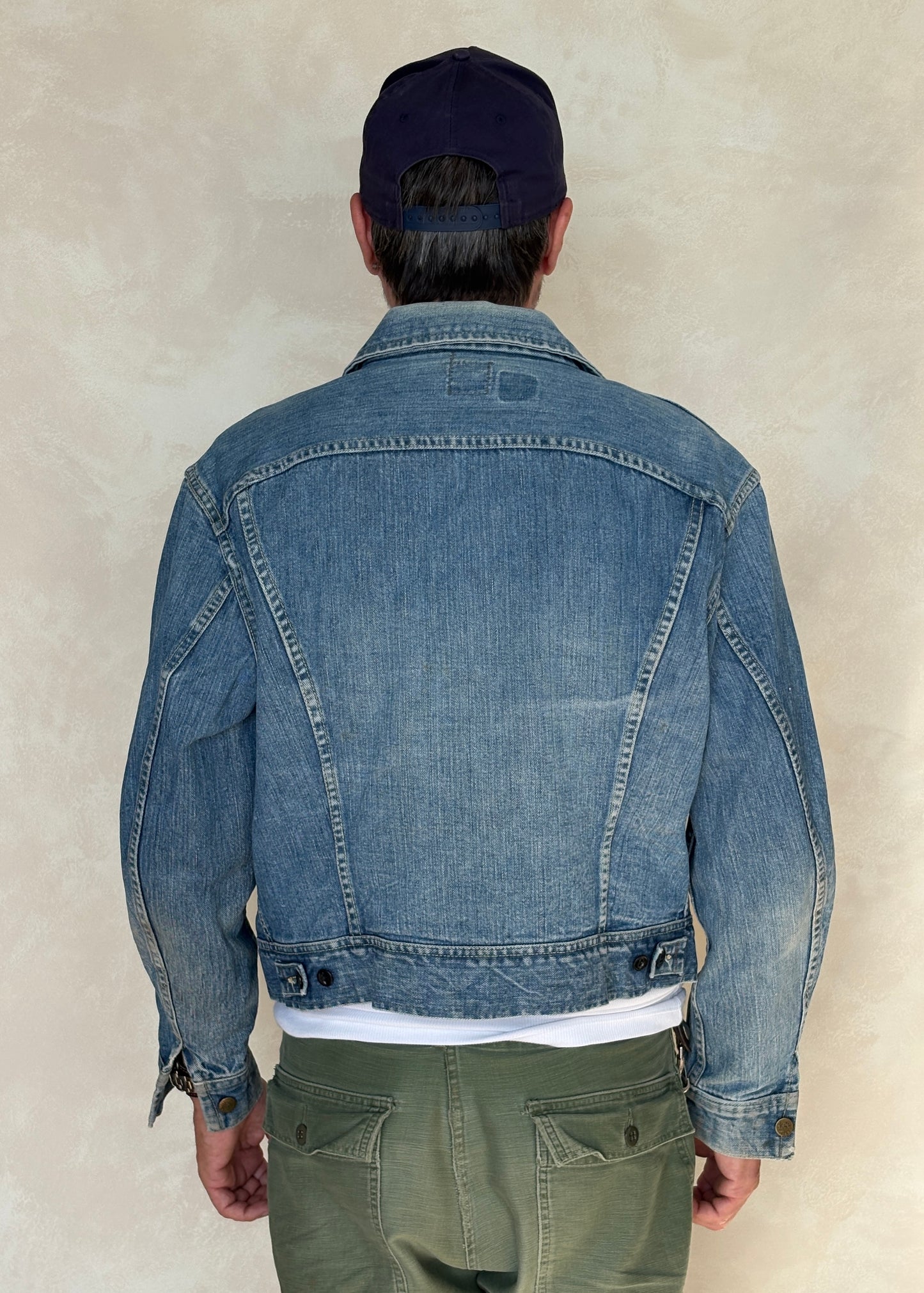 Size 46US / 56EU Vintage 70s Lee Union Made Denim Shirt – 2 Pockets – Made in USA - USA Vintage Bcn