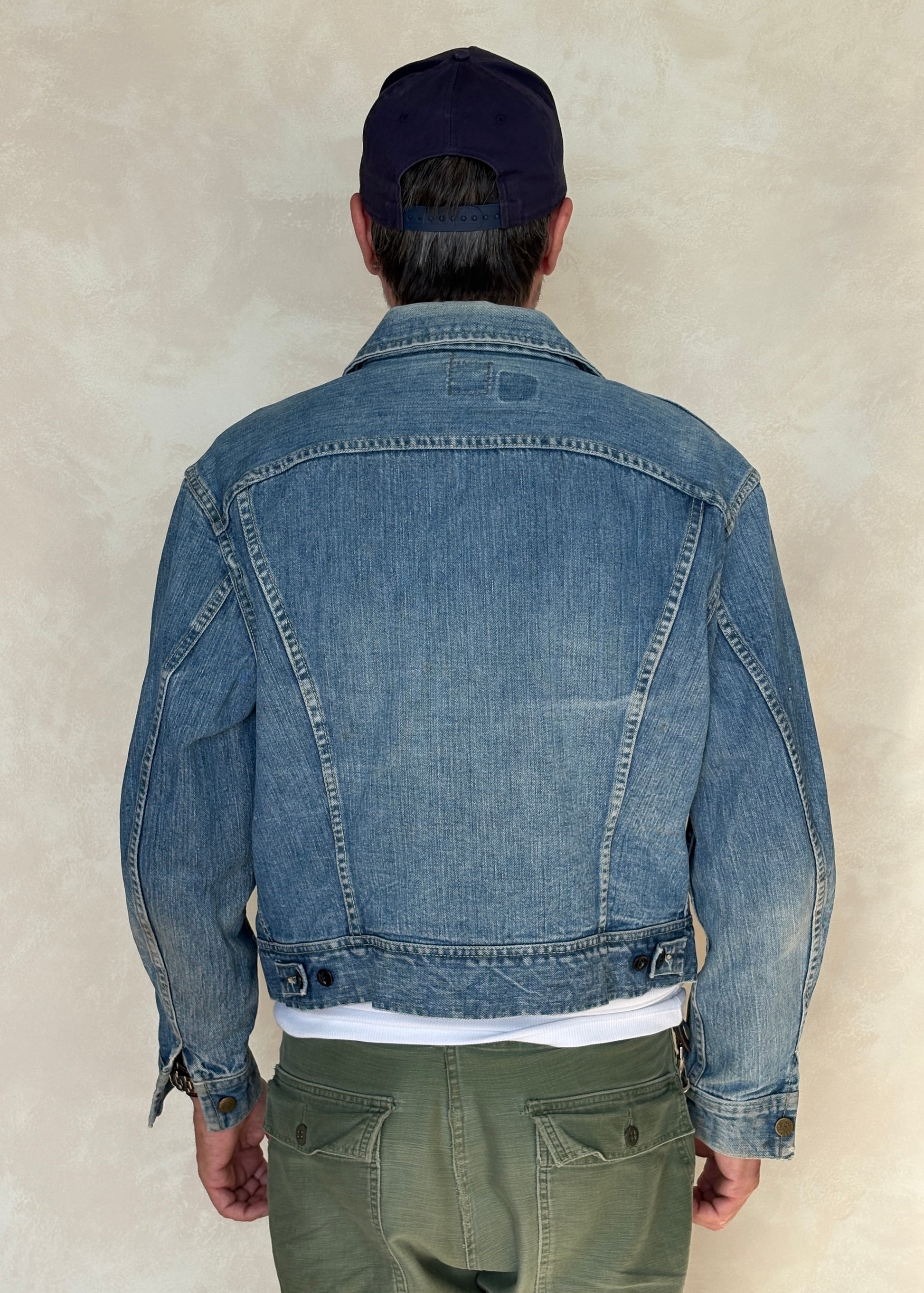Size 46US / 56EU Vintage 70s Lee Union Made Denim Shirt – 2 Pockets – Made in USA - USA Vintage Bcn
