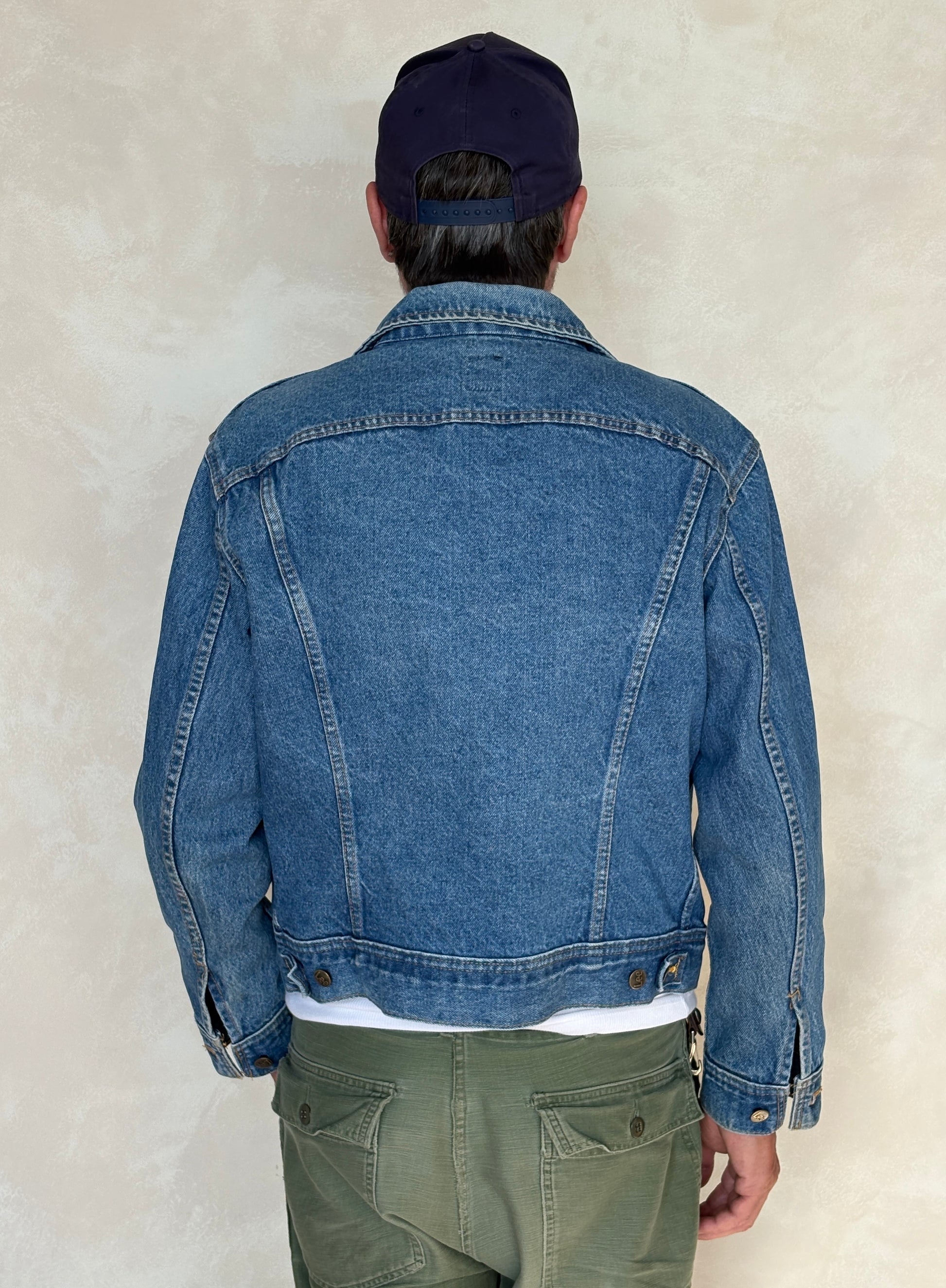 Size 40US / 50EU Vintage 80s Lee Denim Jacket – 2 Pockets – Made in Canada - USA Vintage Bcn