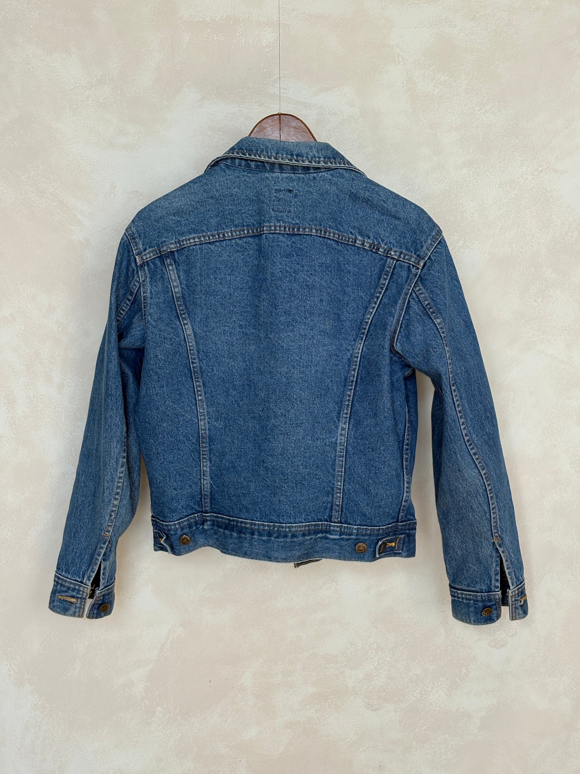 Size 40US / 50EU Vintage 80s Lee Denim Jacket – 2 Pockets – Made in Canada - USA Vintage Bcn